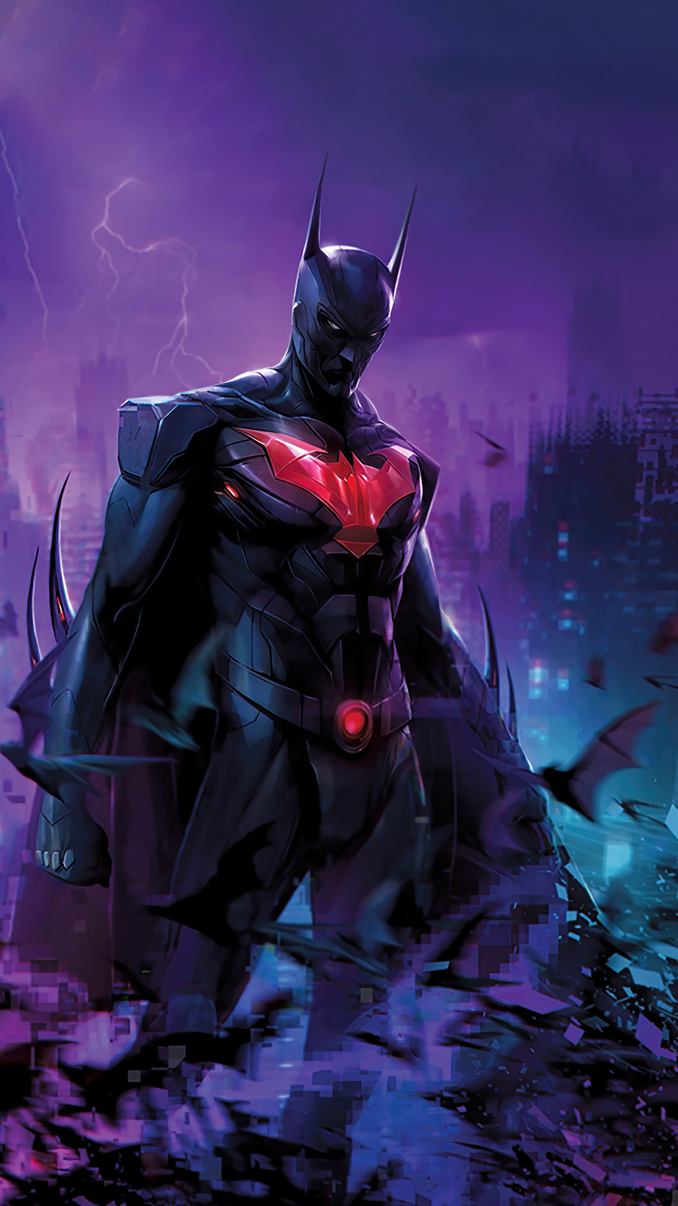 Batman Beyond Artwork 4K HD Phone Wallpaper