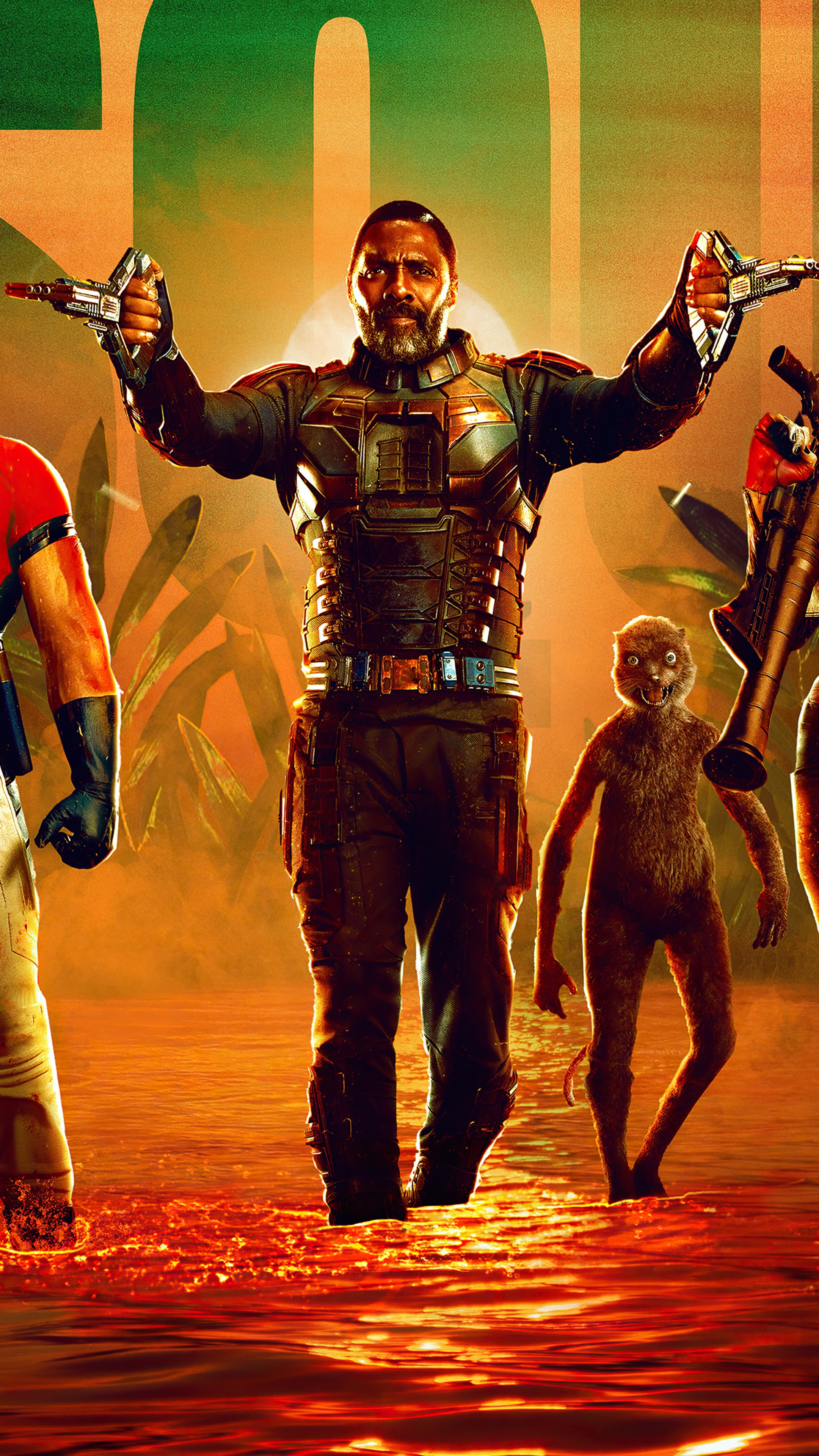 The Suicide Squad characters in water HD Phone Wallpaper