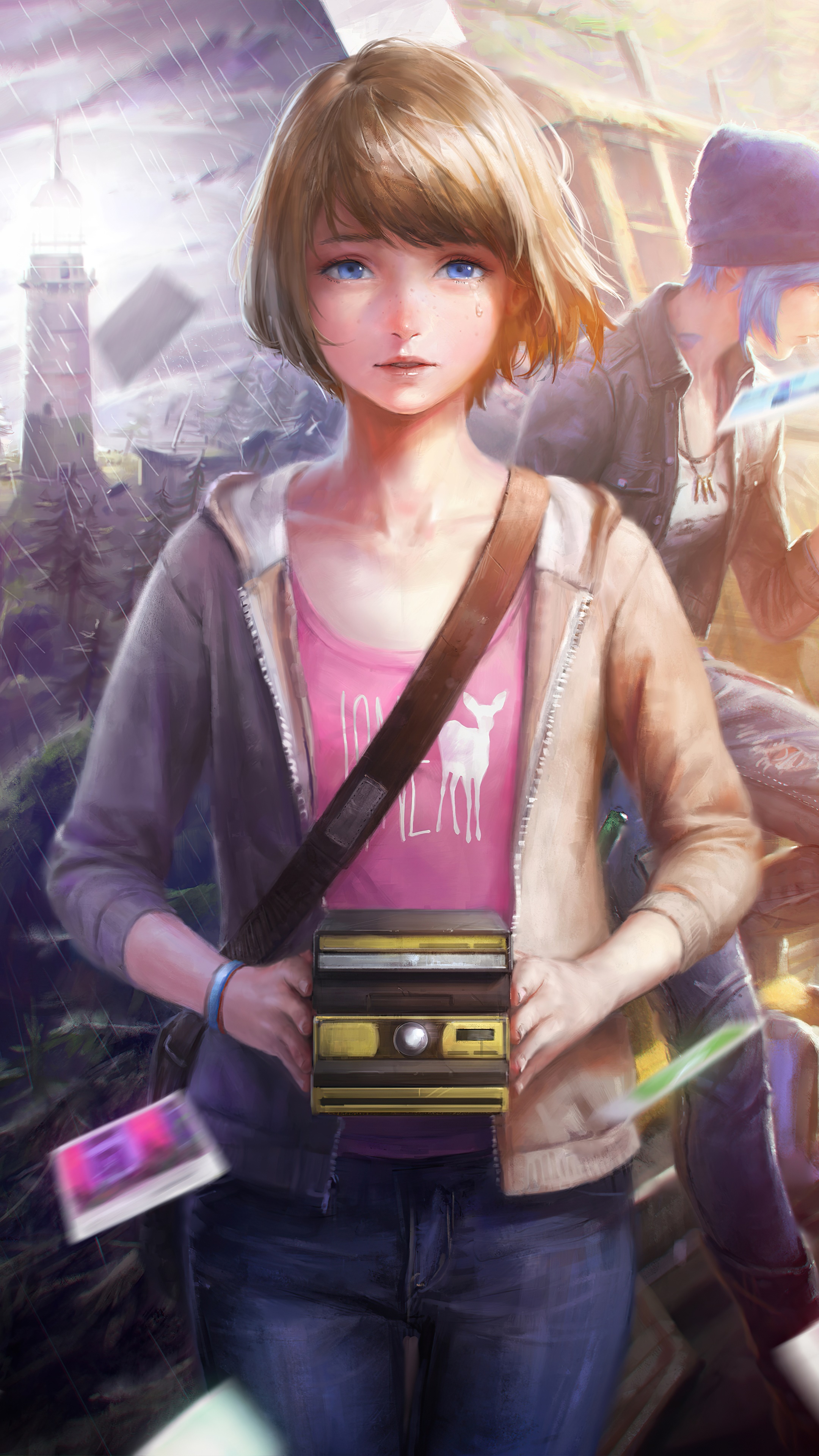 Max Caulfield from Life is Strange holding a camera HD Phone Wallpaper