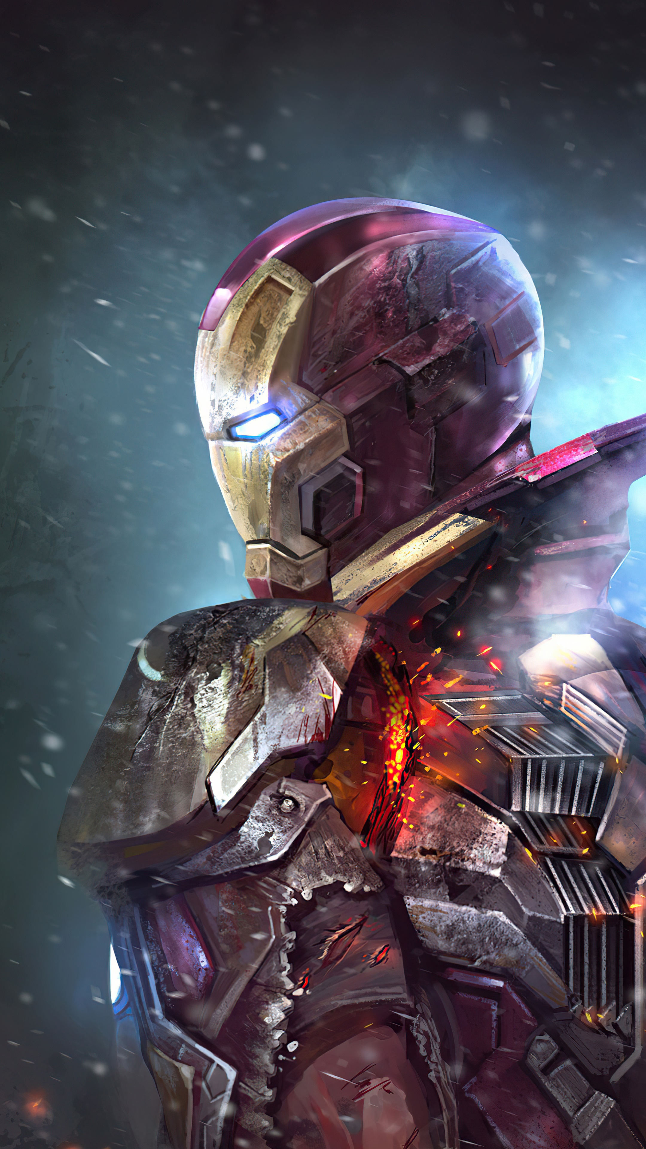 Iron Man in digital art 4K HD Phone Wallpaper