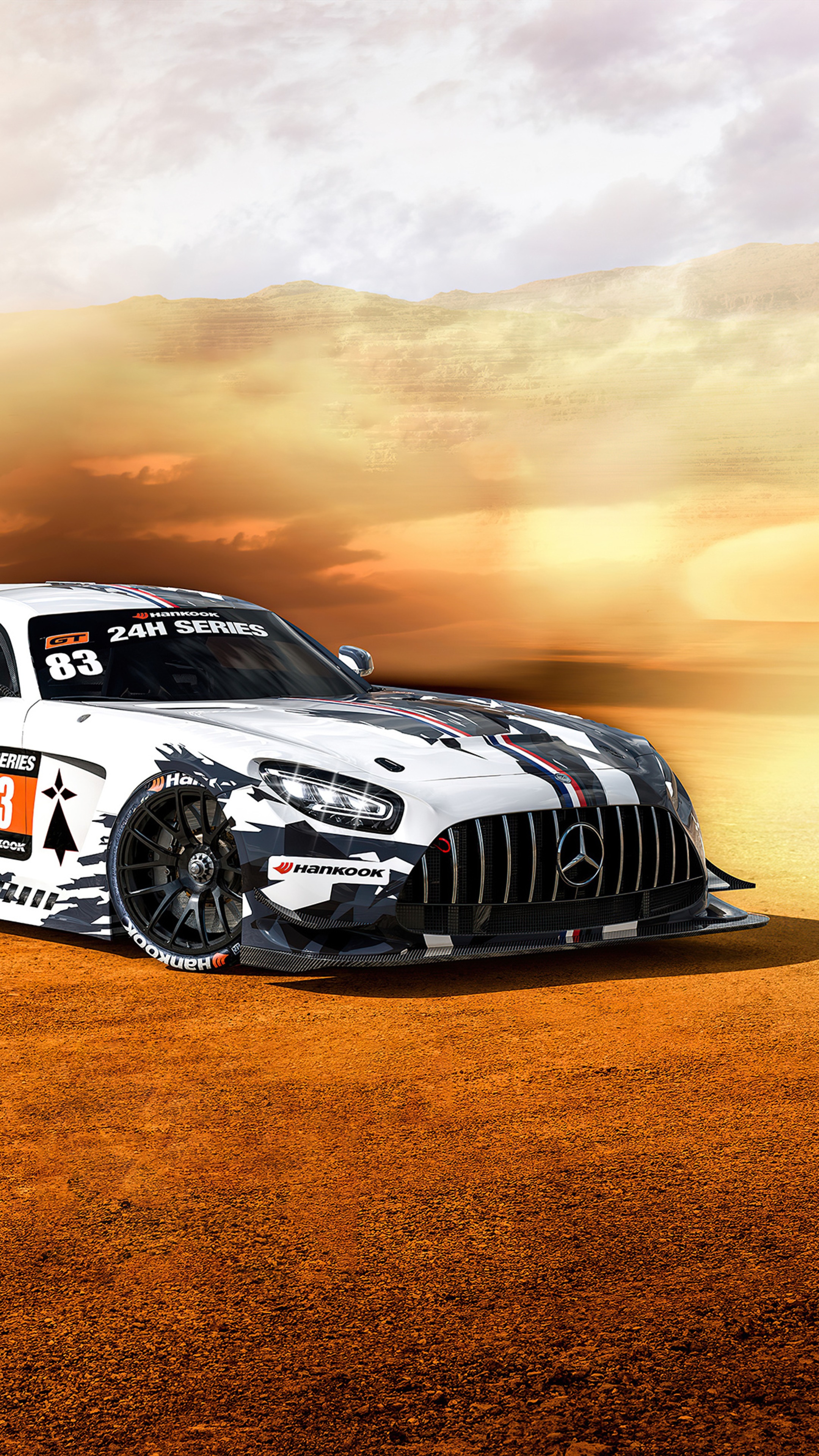 Mercedes-AMG GT3 24H Series Race Car 4K HD Phone Wallpaper
