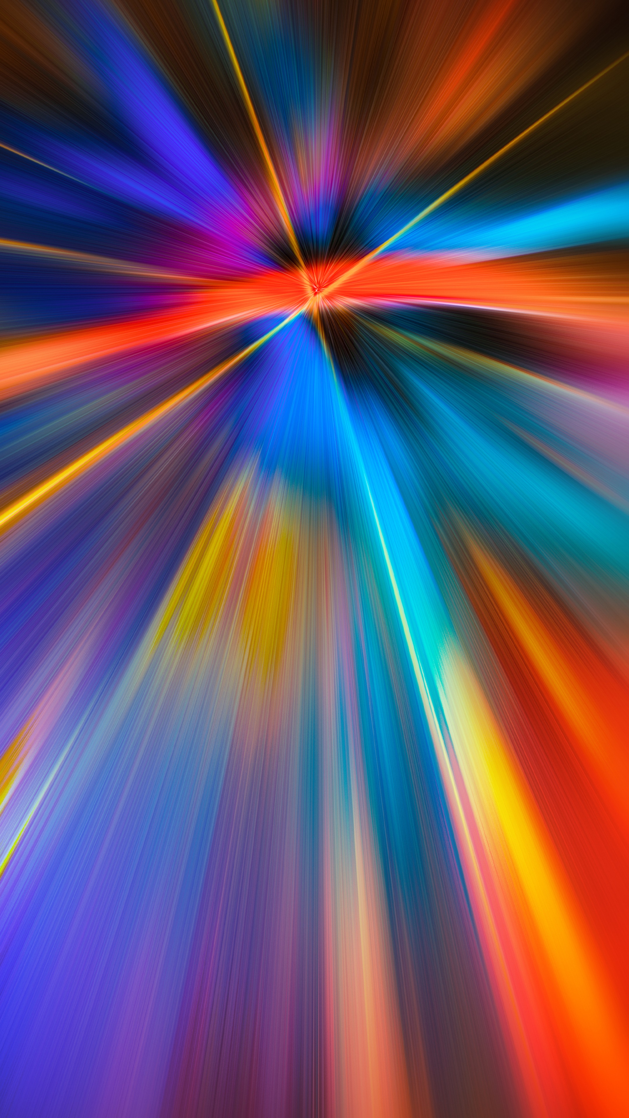 Abstract digital art with colorful light streaks HD Phone Wallpaper