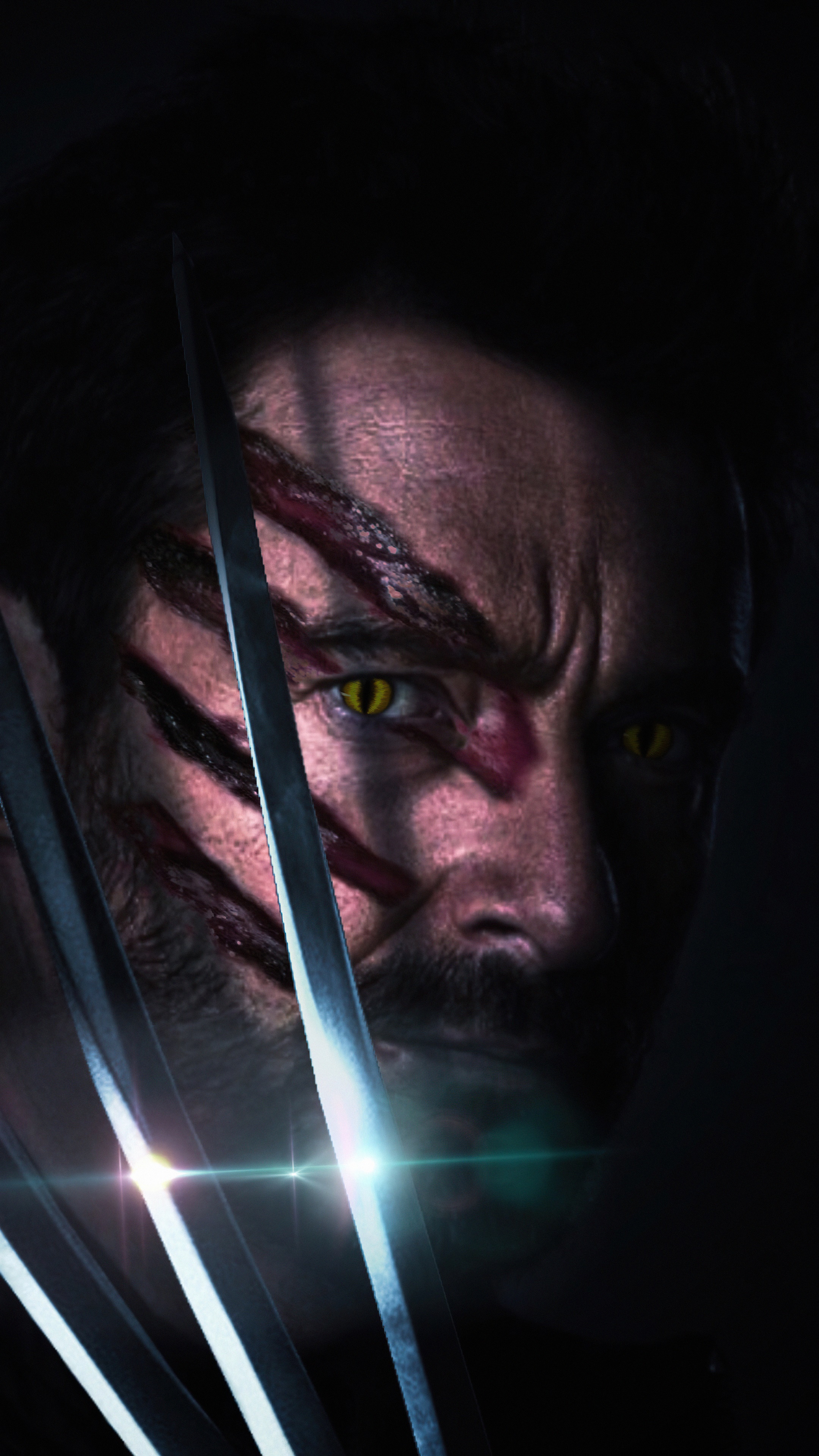 Wolverine with adamantium claws HD Phone Wallpaper