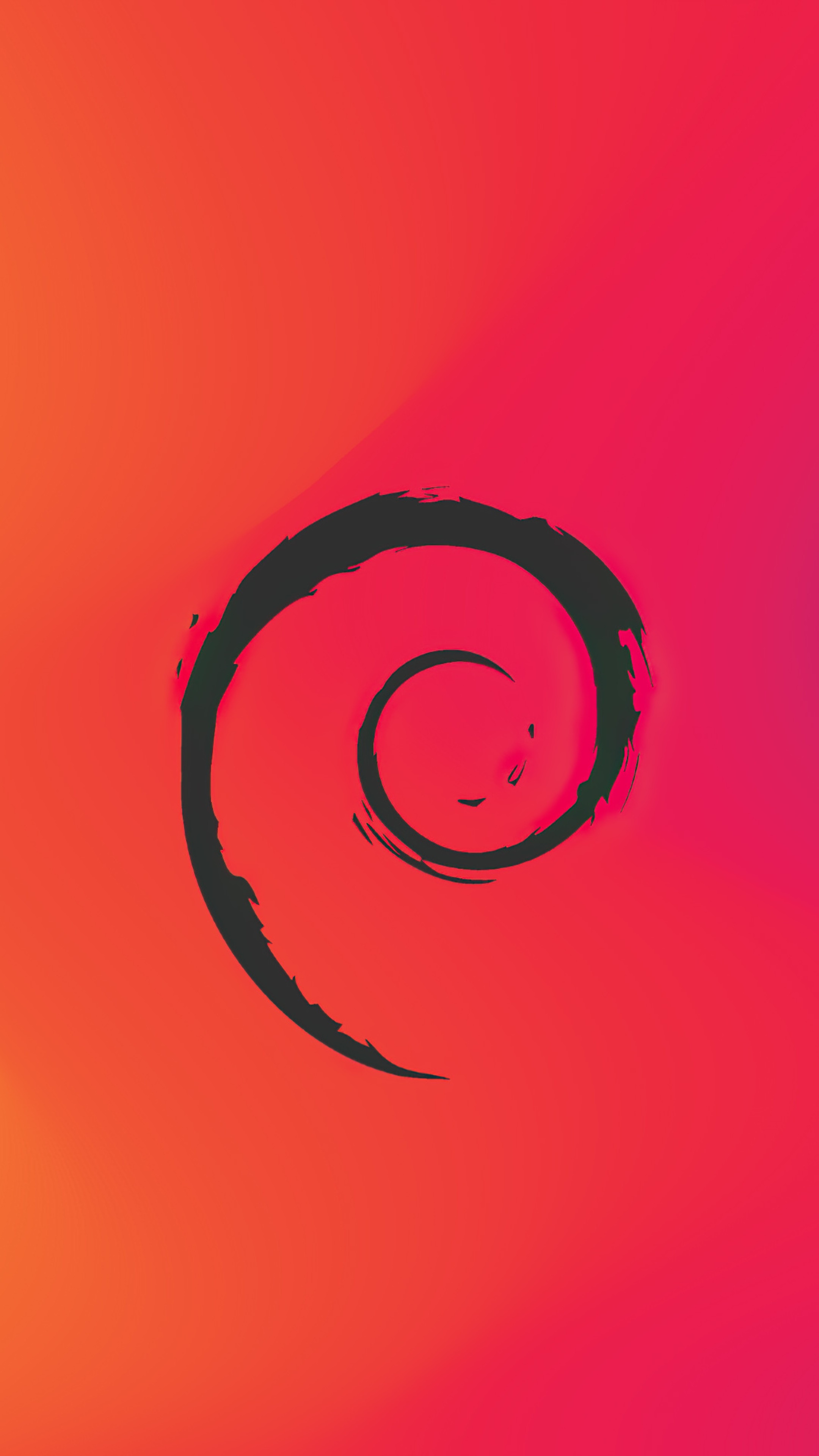 Debian Linux logo 4K HD Phone Wallpaper