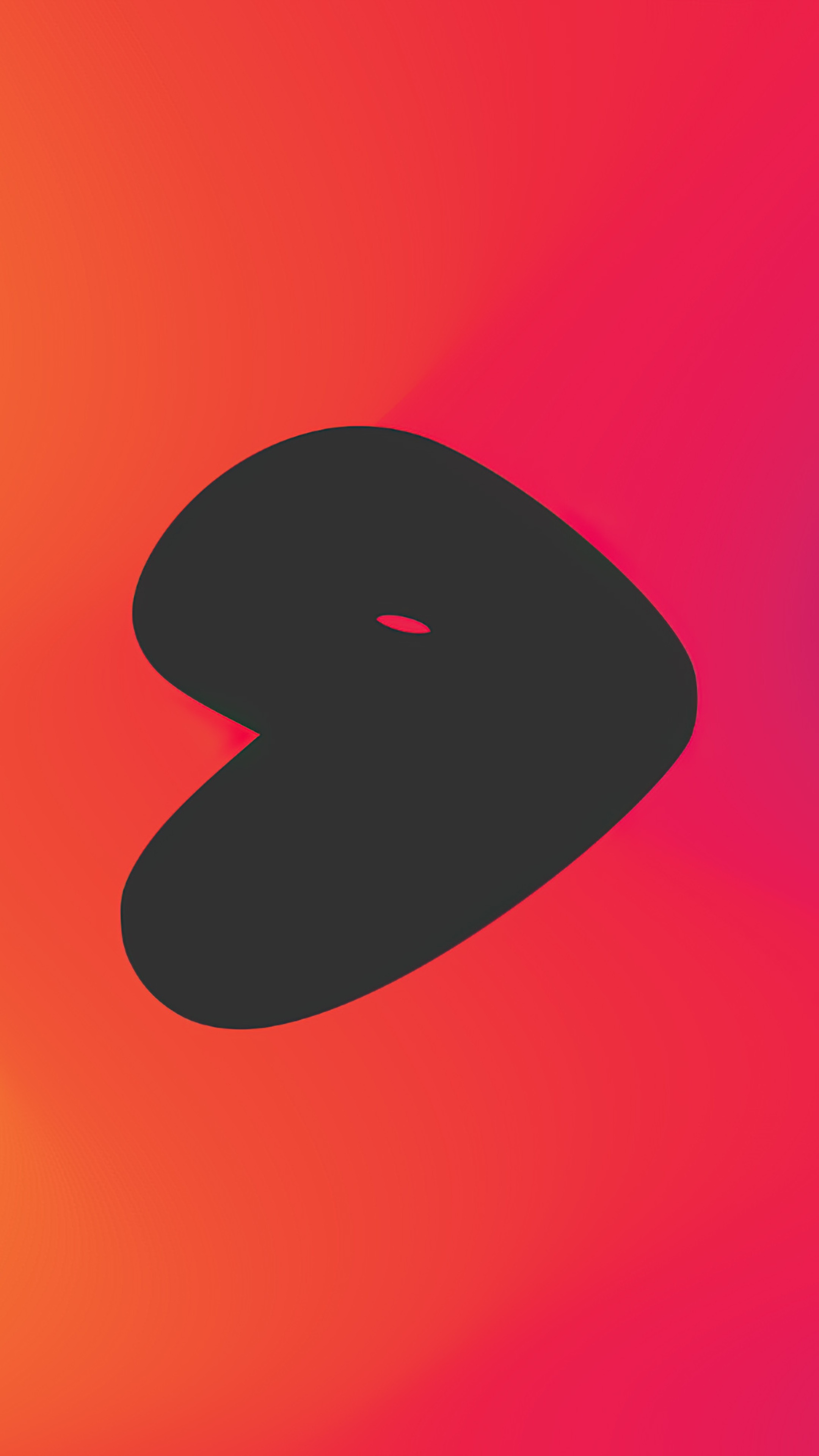 Abstract shape on a gradient background HD Phone Wallpaper