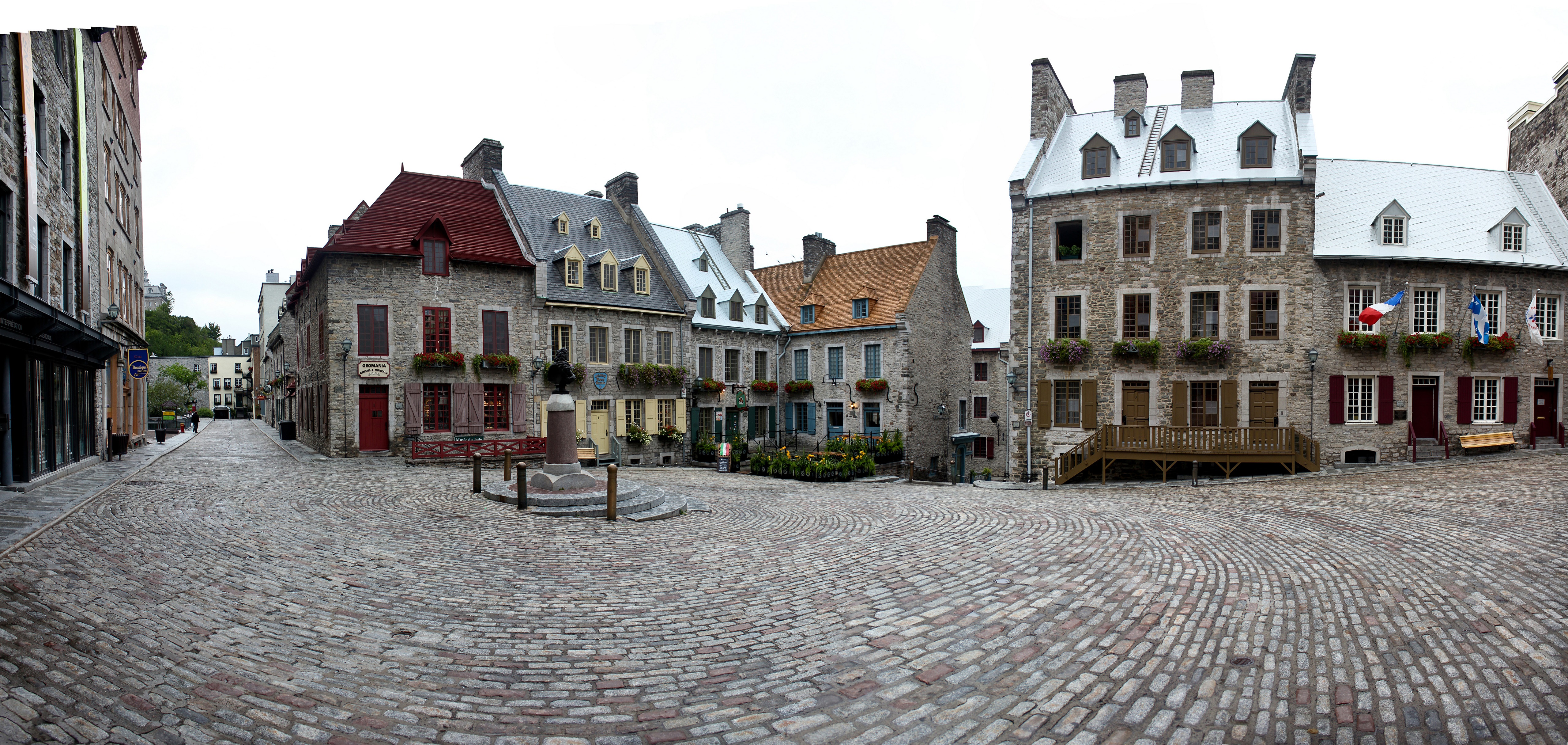Quebec City Old Town Panorama HD Wallpaper