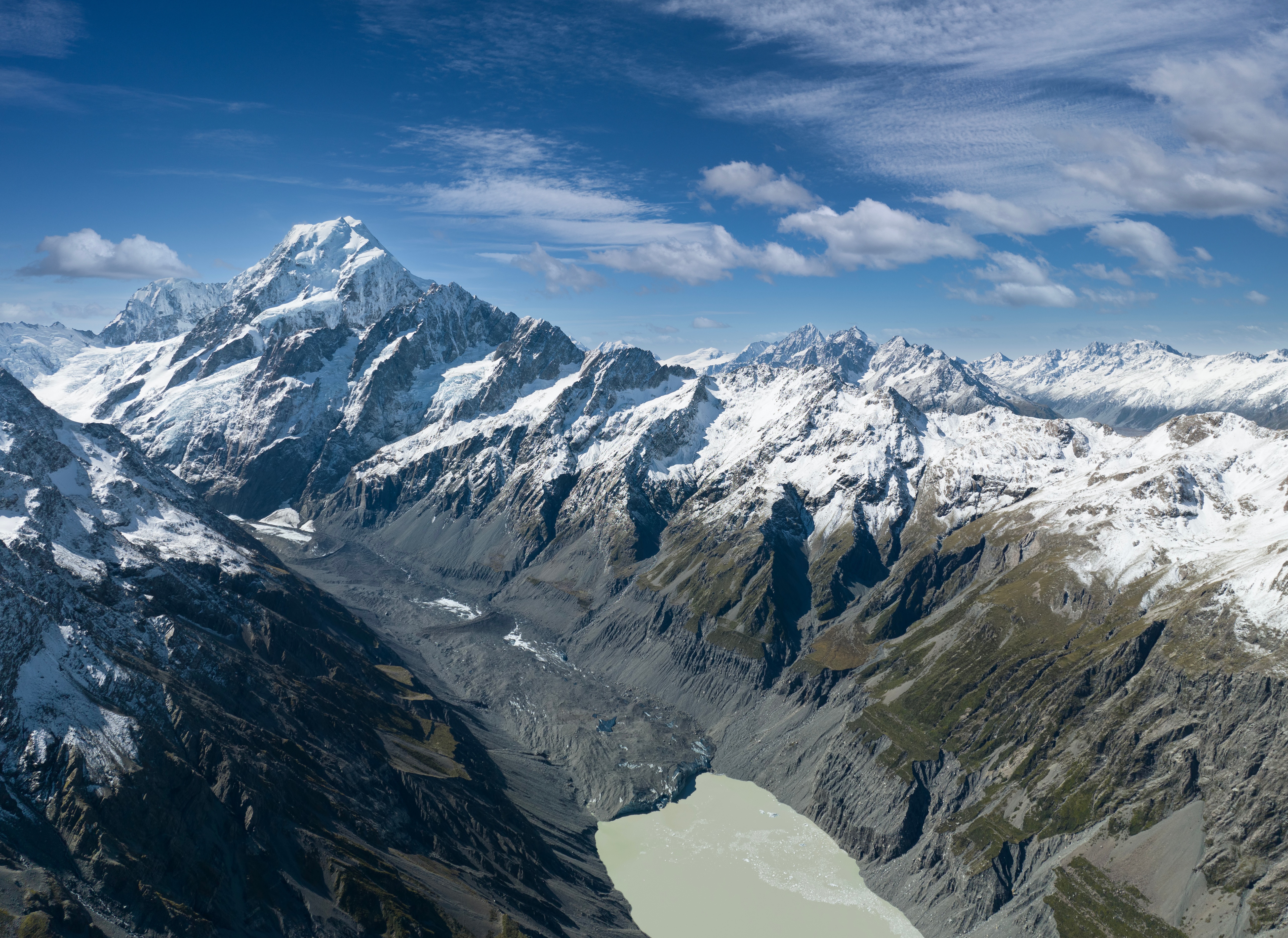 Mount Cook New Zealand Mountains and Lake HD Wallpaper