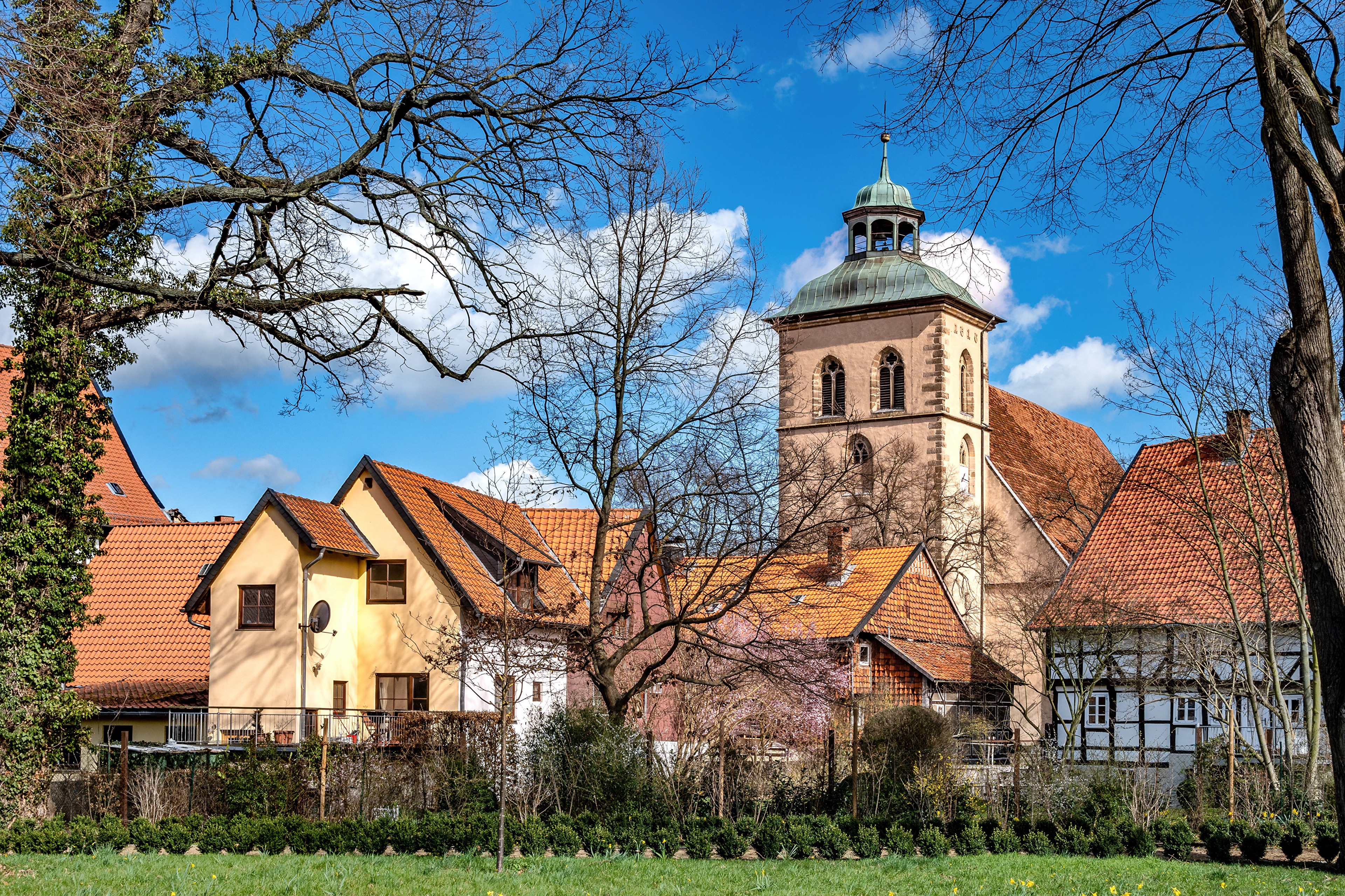 4K Hornburg Germany Houses and Tower HD Wallpaper