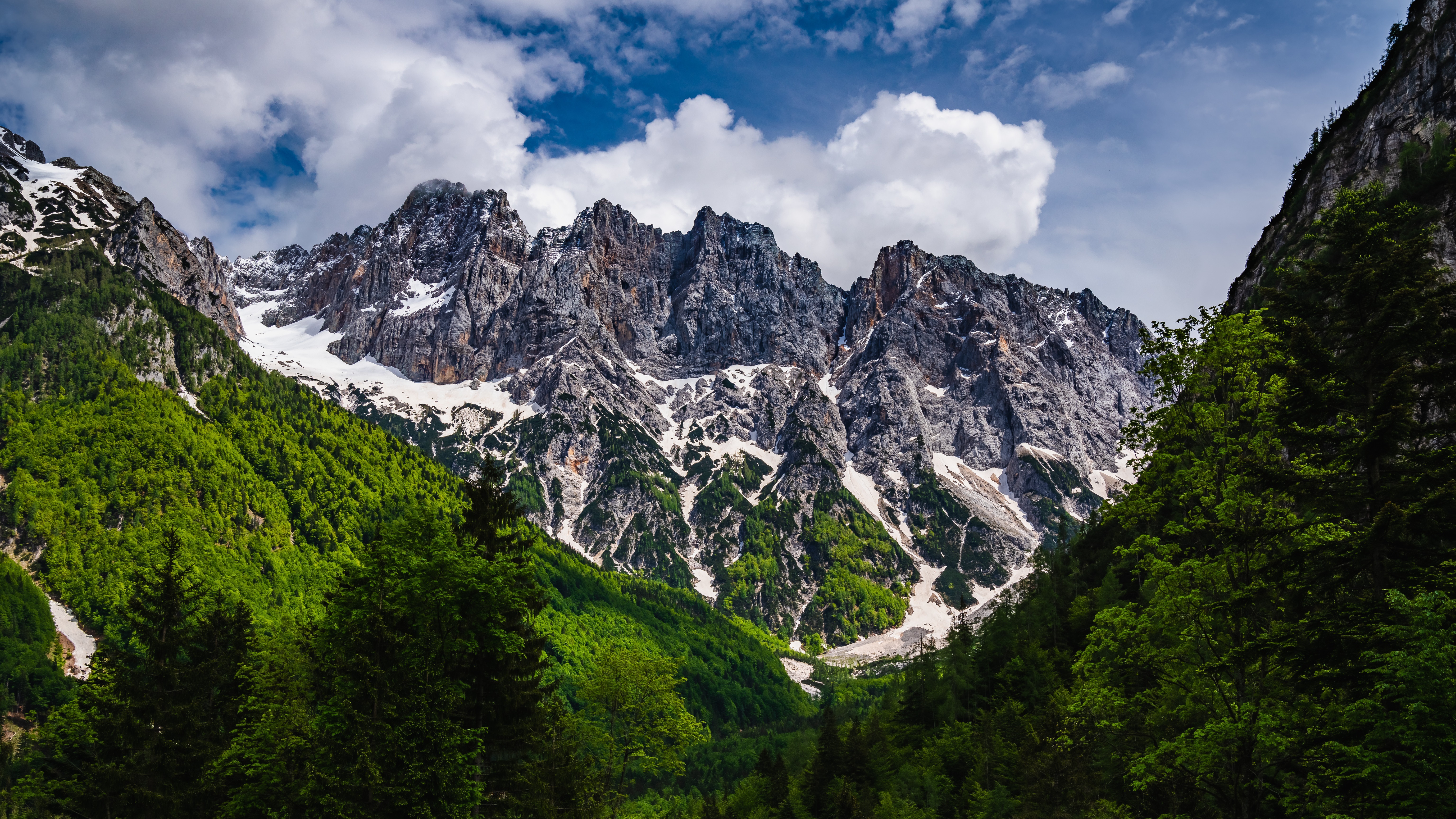 Prisojnik Mountains in the Alps, Slovenia HD Wallpaper
