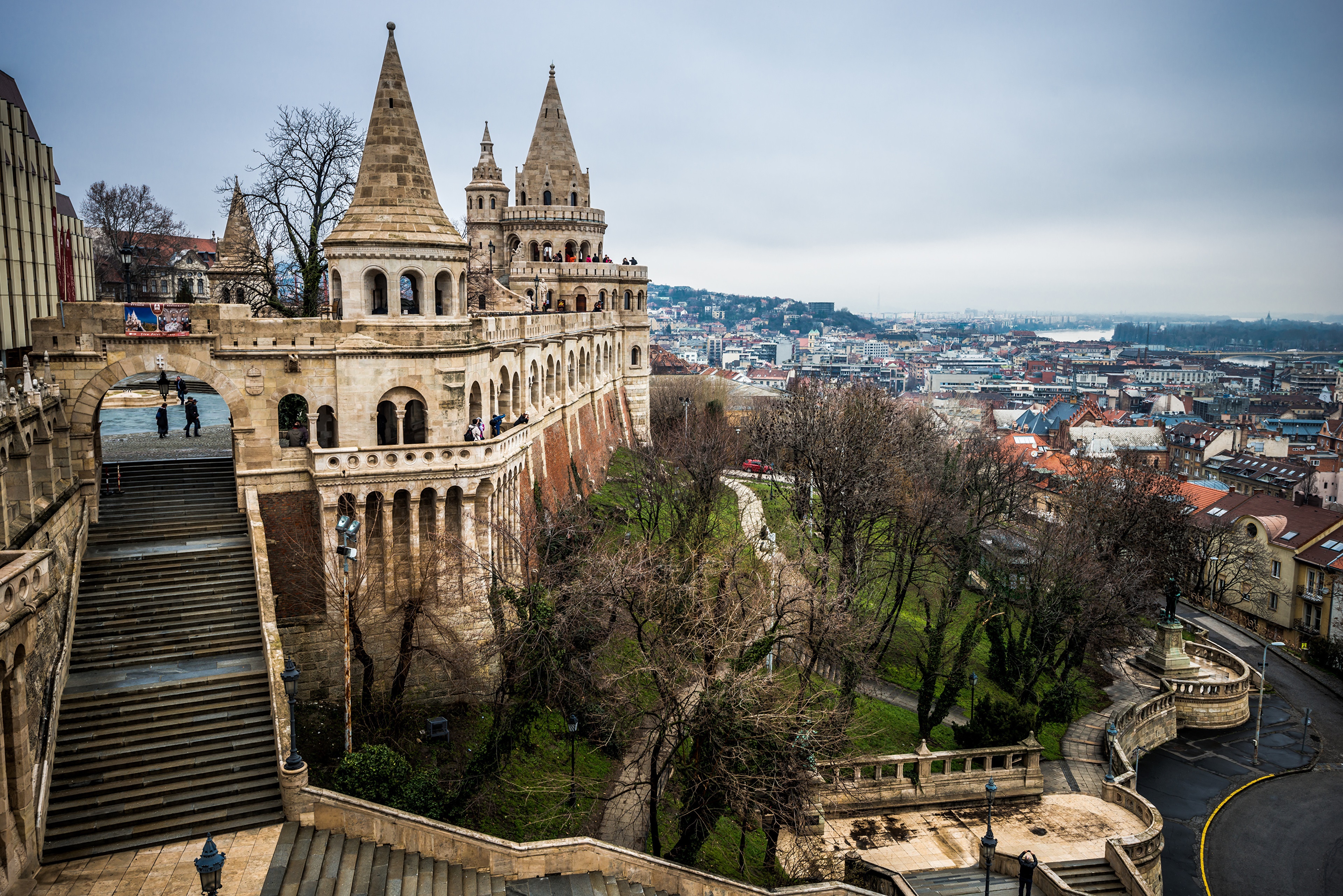 Fisherman's Bastion, Budapest, Hungary HD Wallpaper