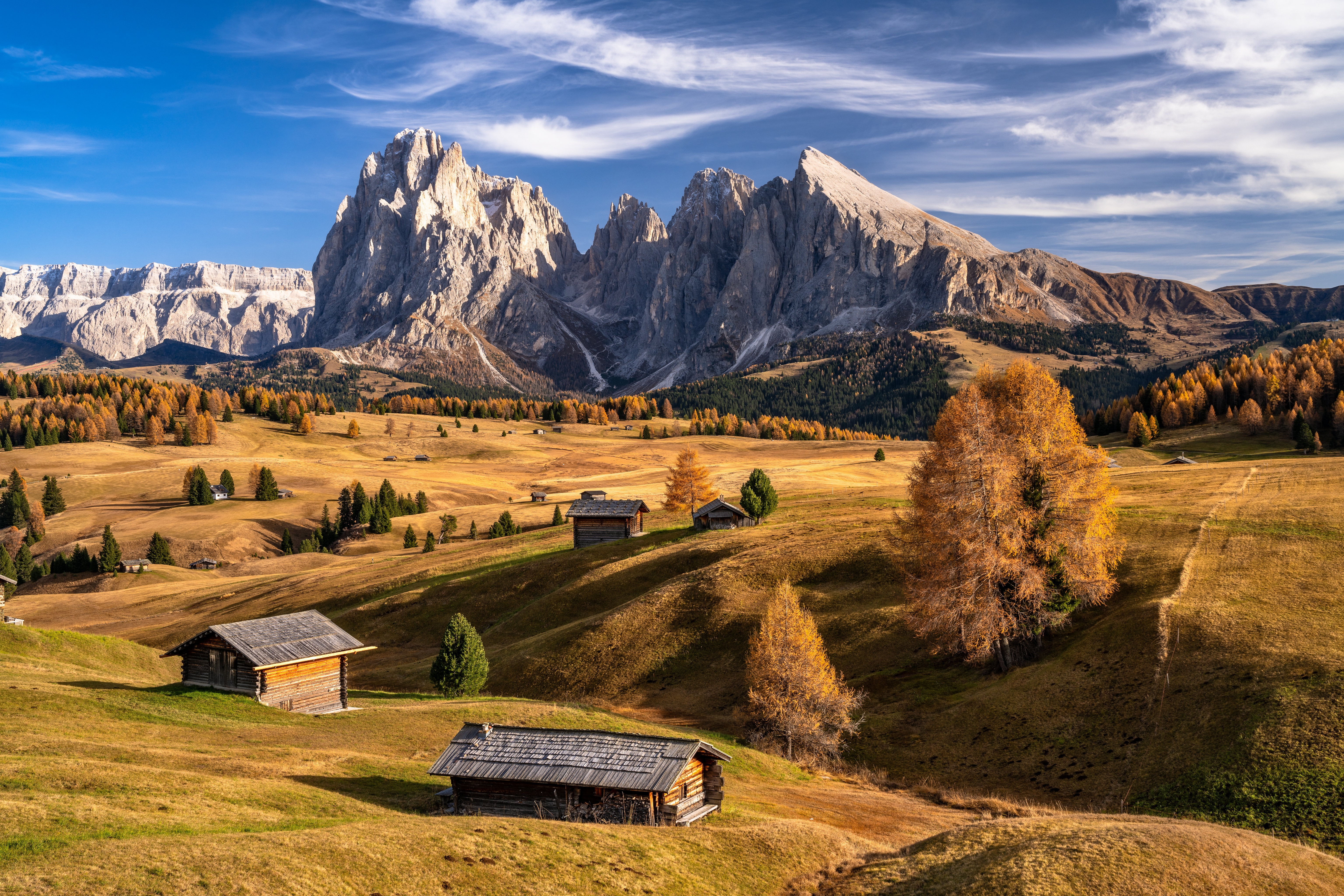 Autumn in the Dolomites, South Tyrol, Italy HD Wallpaper