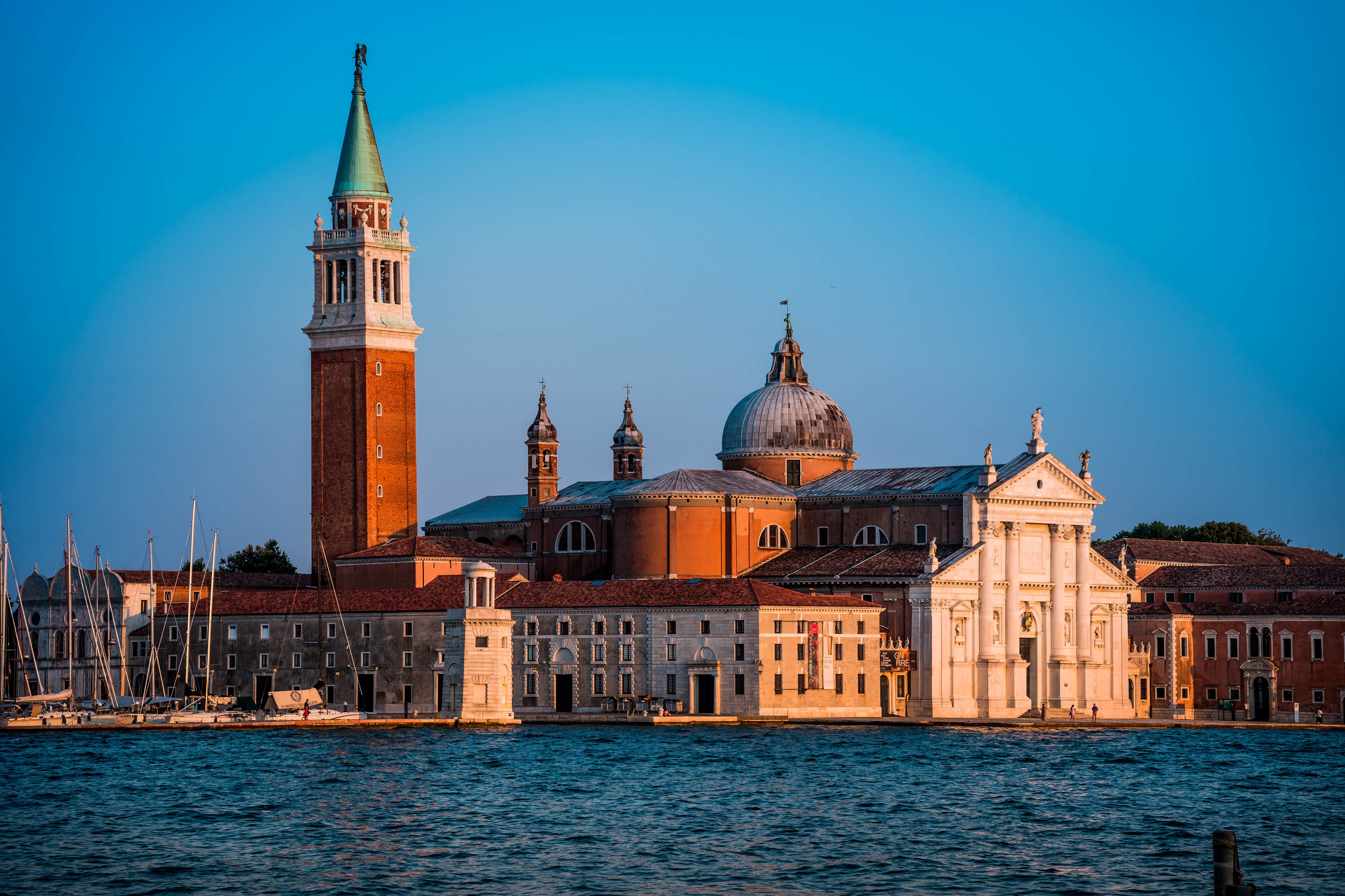 Venice, Italy: Church of San Giorgio Maggiore and Campanile HD Wallpaper