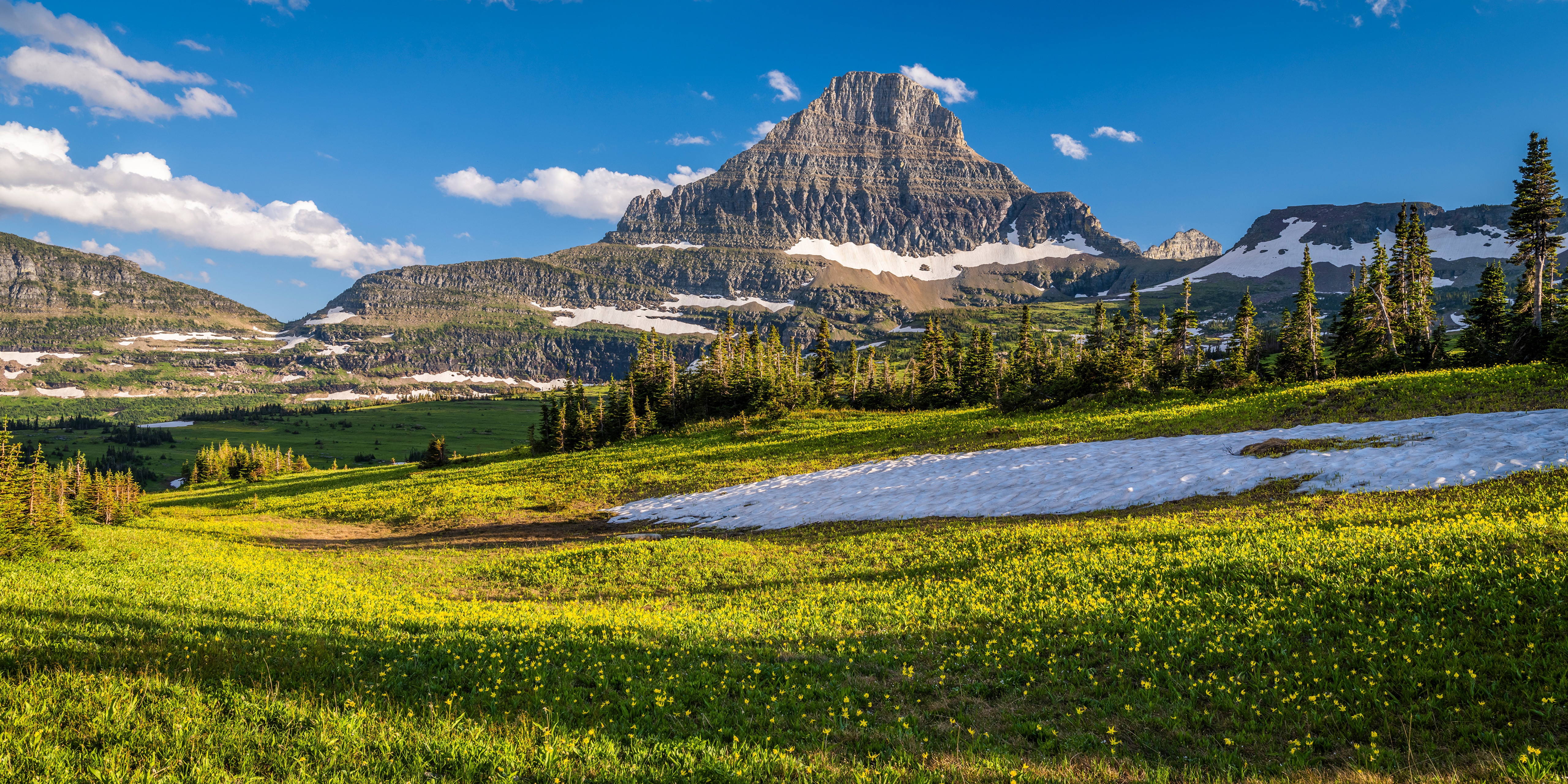 Glacier National Park Mountains USA HD Wallpaper