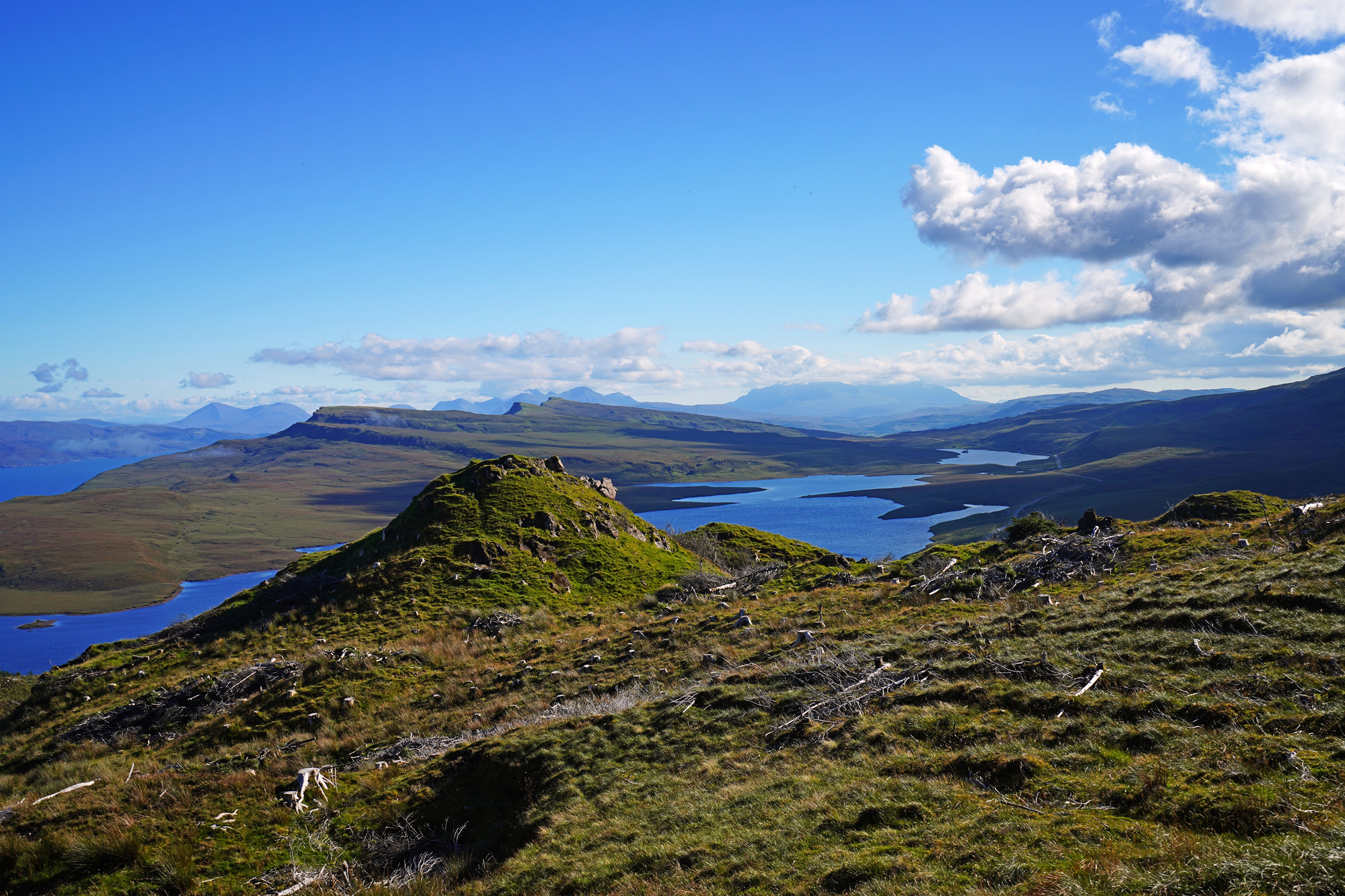 4K Isle of Skye Scotland Mountains Clouds HD Wallpaper