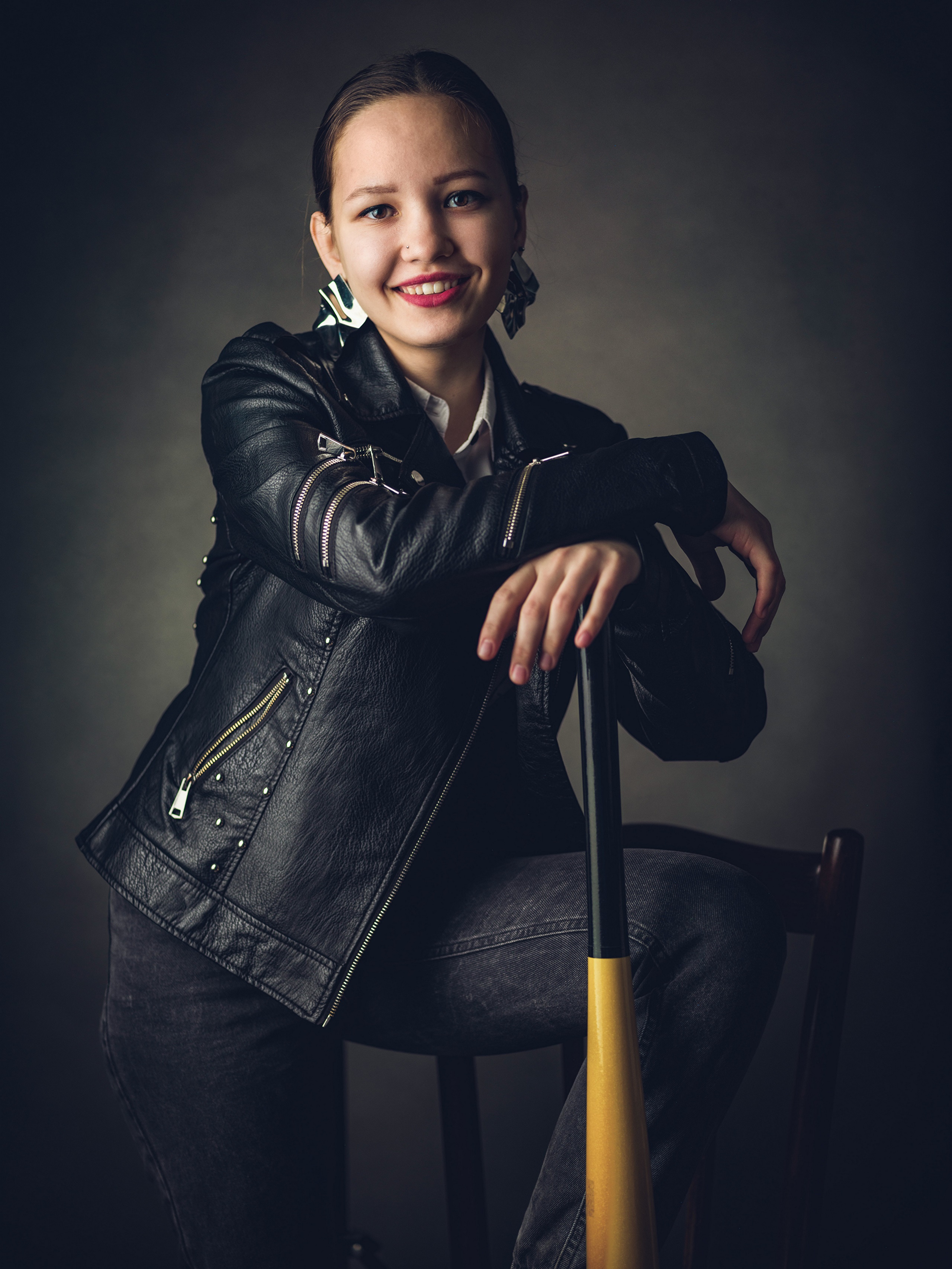 Tanya with Baseball Bat HD Phone Wallpaper