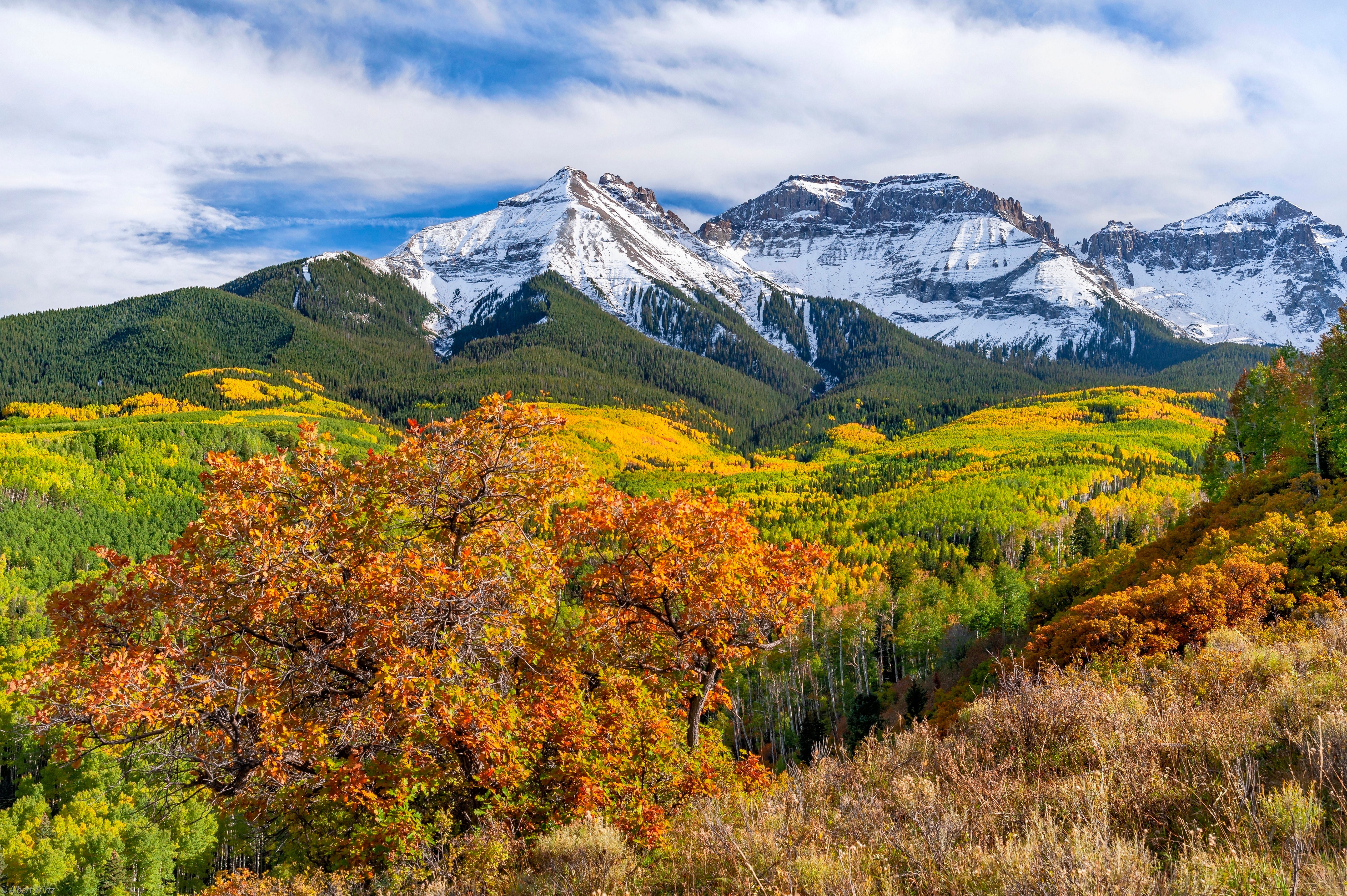 Mountains in Colorado during Autumn HD Wallpaper