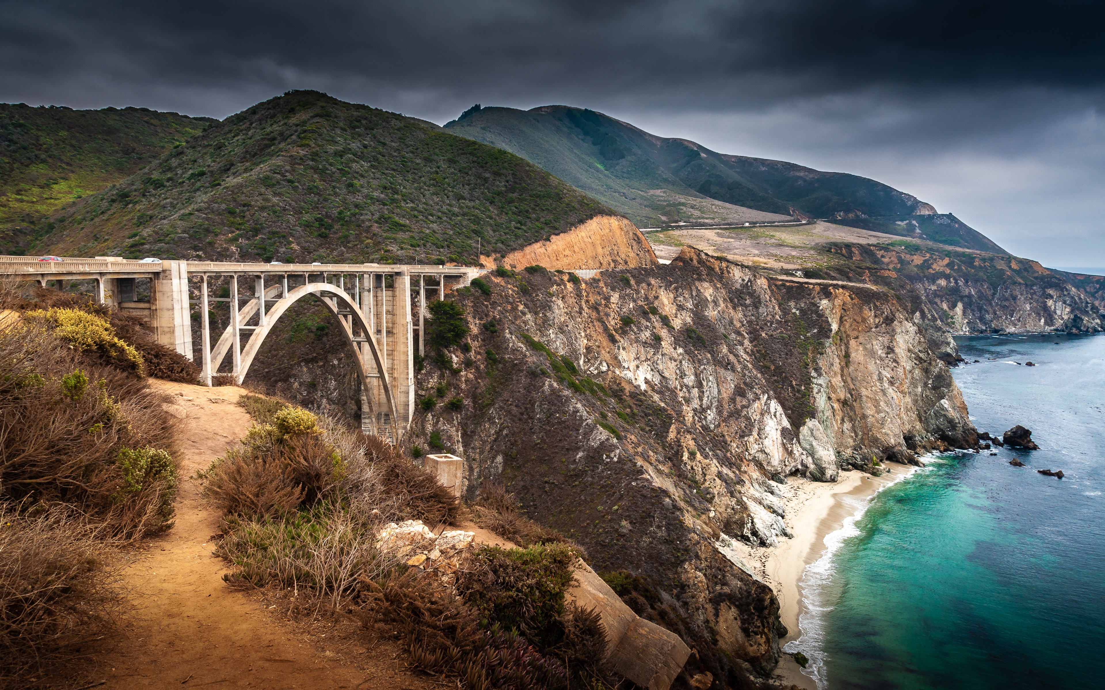 Bixby Bridge, Big Sur, California, USA HD Wallpaper
