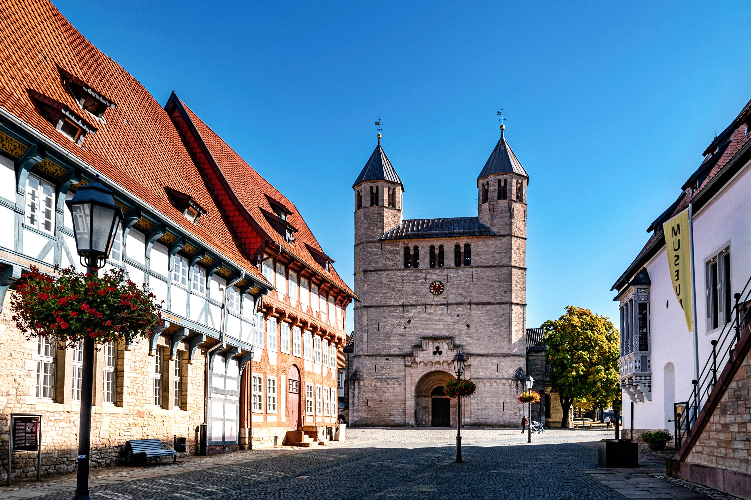 Bad Gandersheim Germany Church and Historic Buildings HD Wallpaper