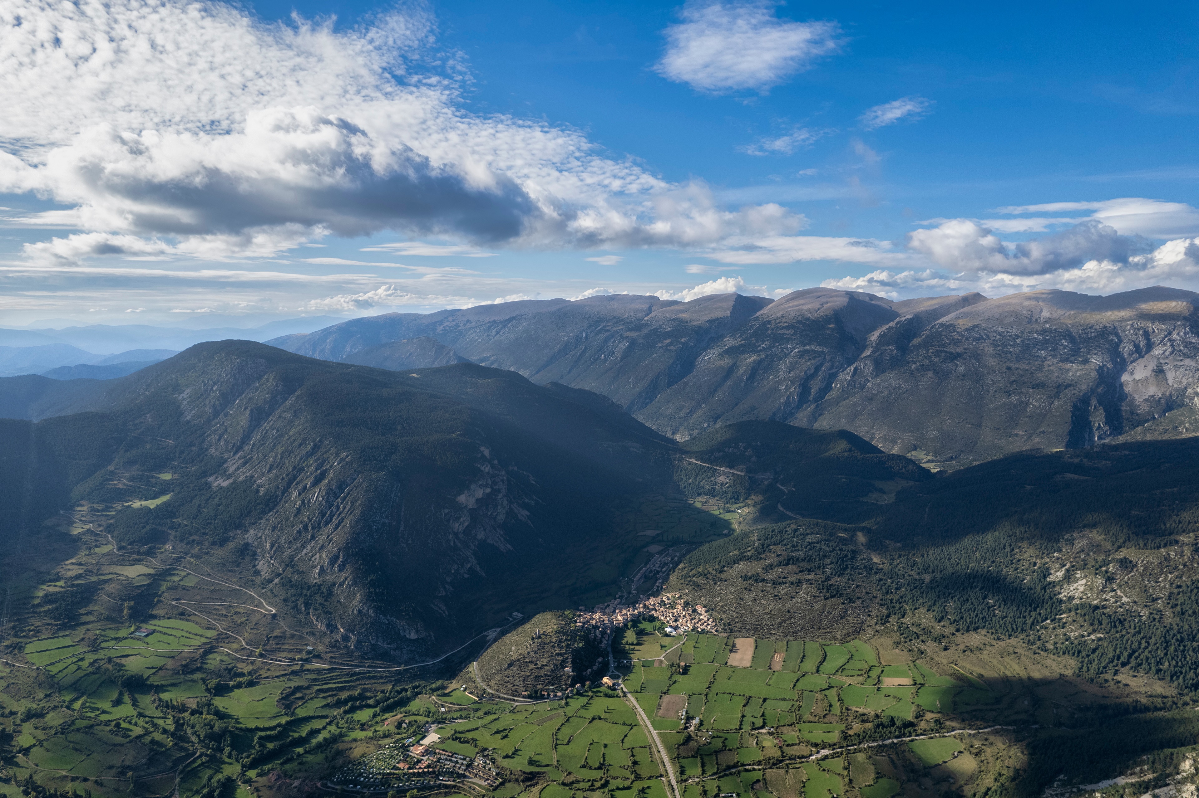 4K Gosol, Spain Mountains from Above HD Wallpaper