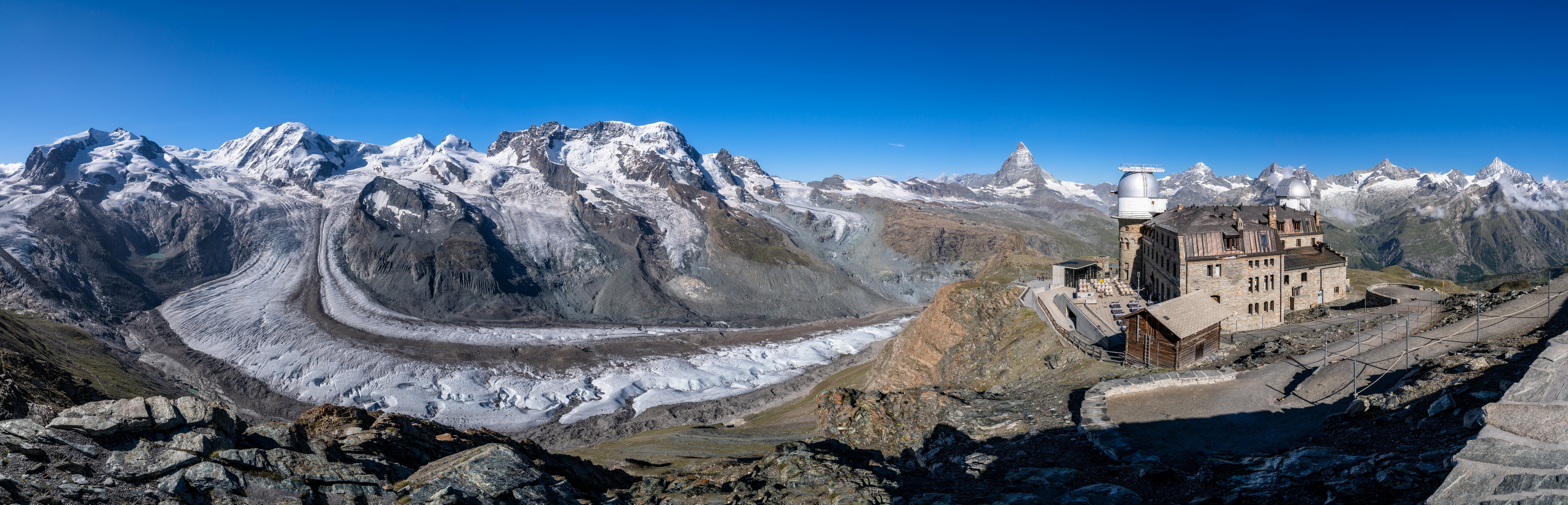 Panorama of the Alps near Zermatt, Switzerland HD Wallpaper