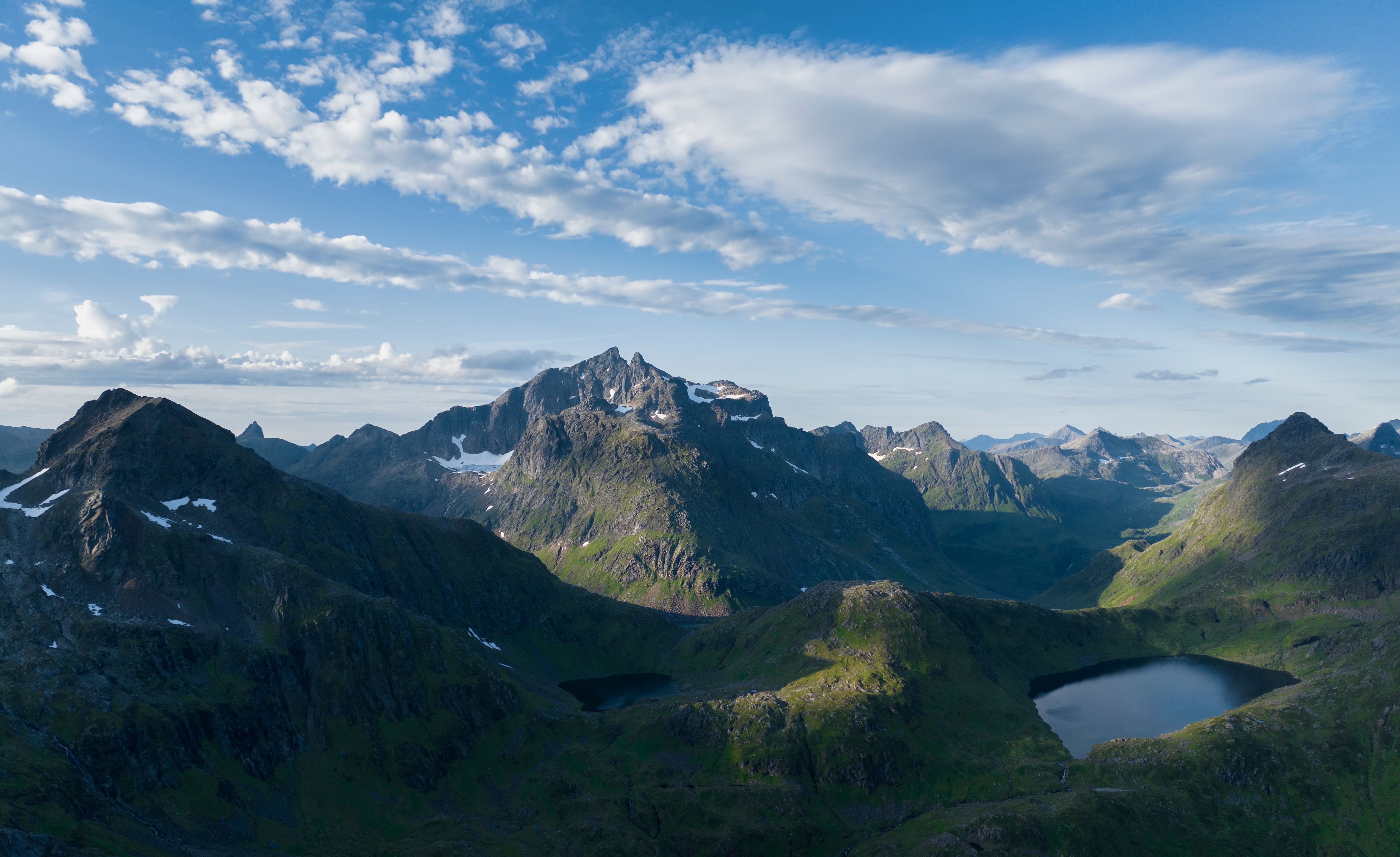 Lofoten Mountains and Lakes in Norway HD Wallpaper