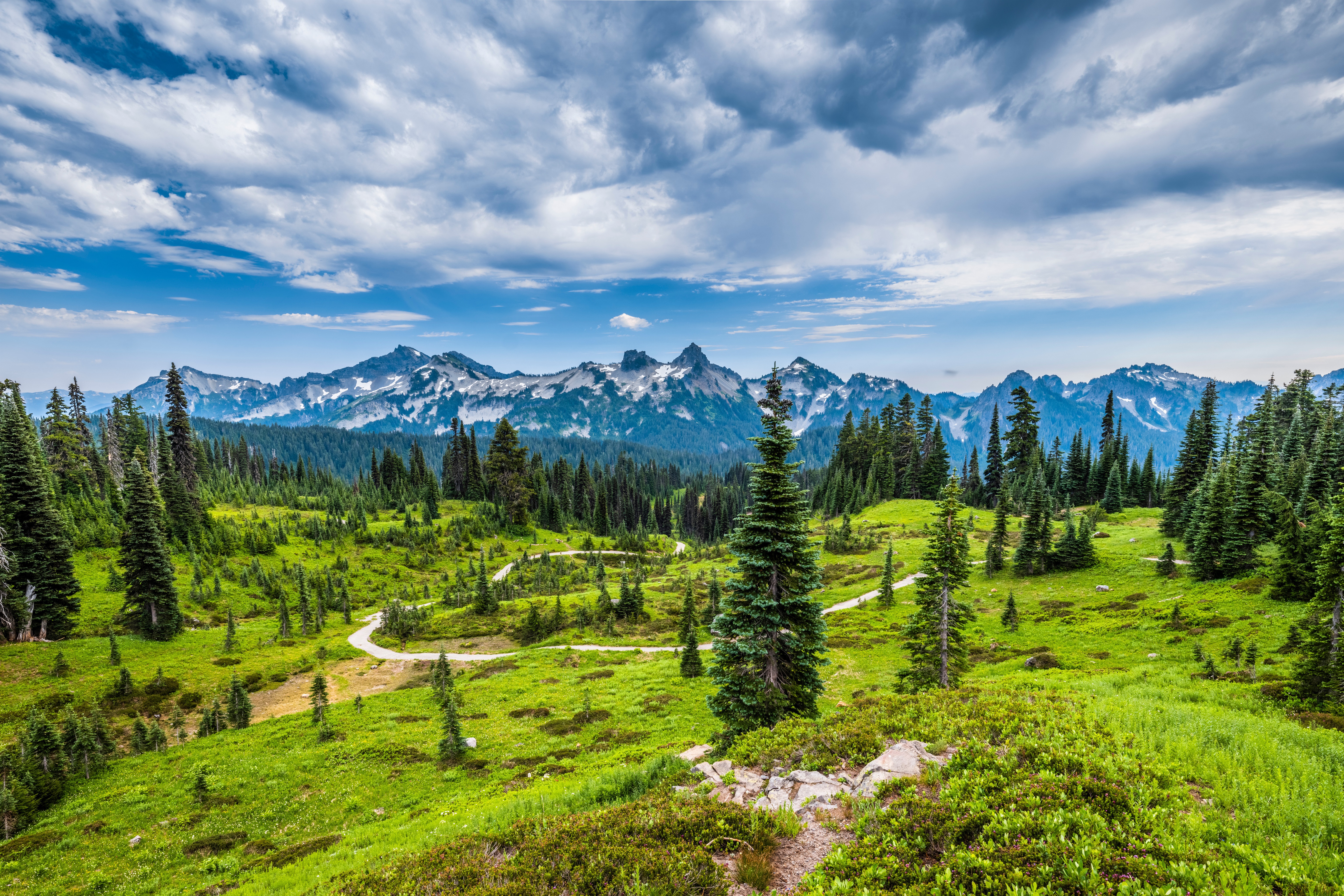 Mount Rainier National Park, Washington, USA HD Wallpaper