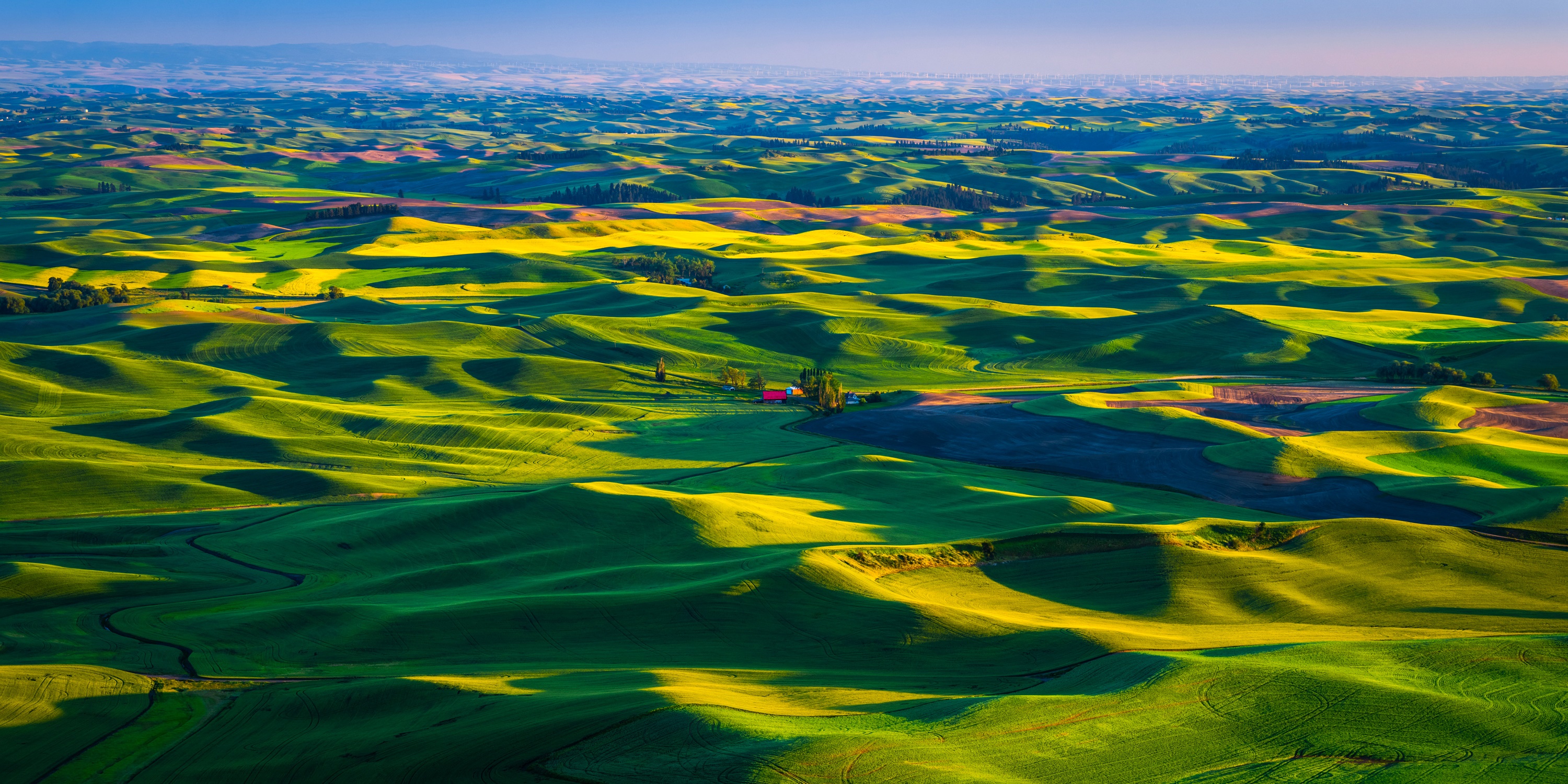 Palouse Farmlands in Washington, USA HD Wallpaper