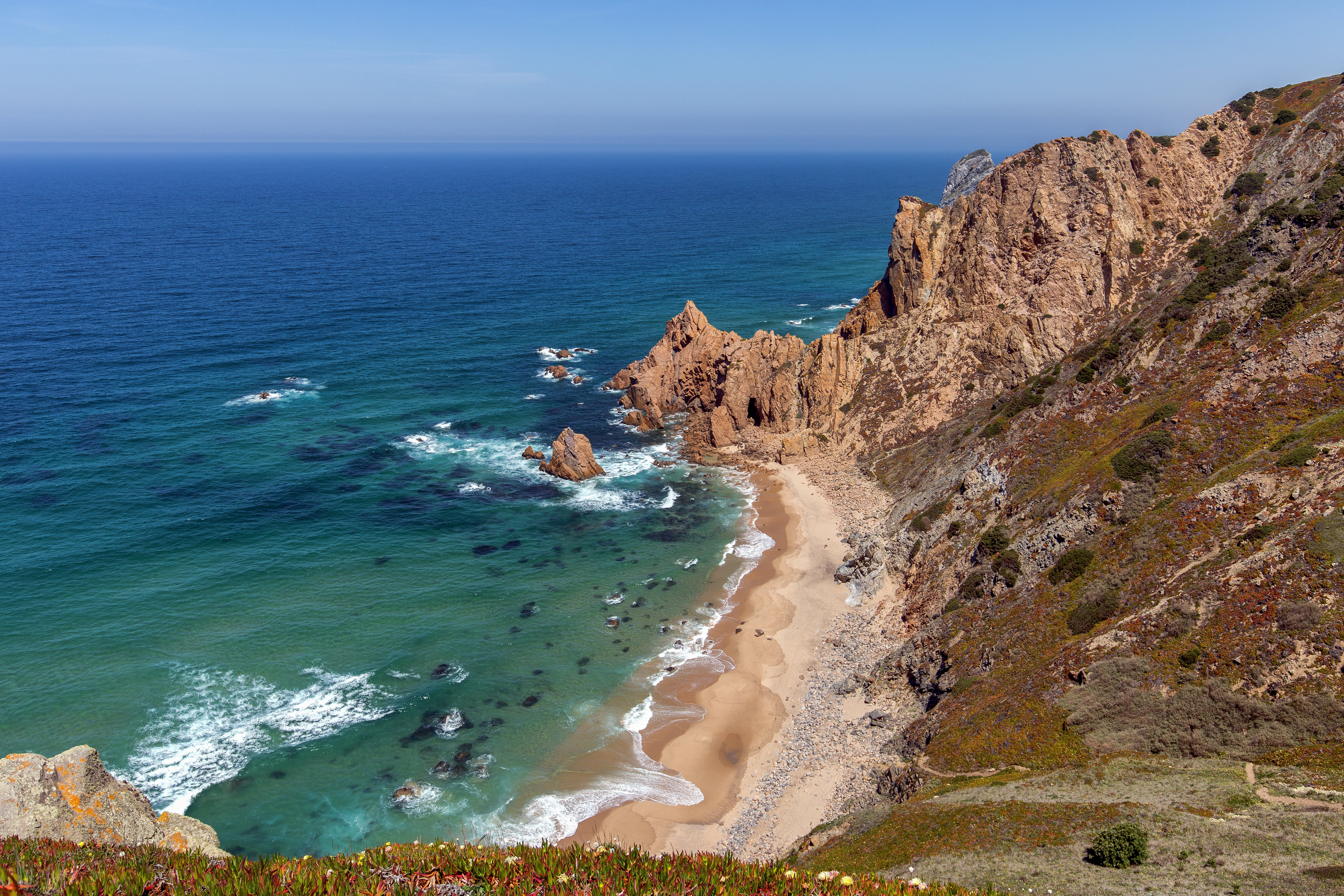 Cabo da Roca, Portugal Coastline HD Wallpaper