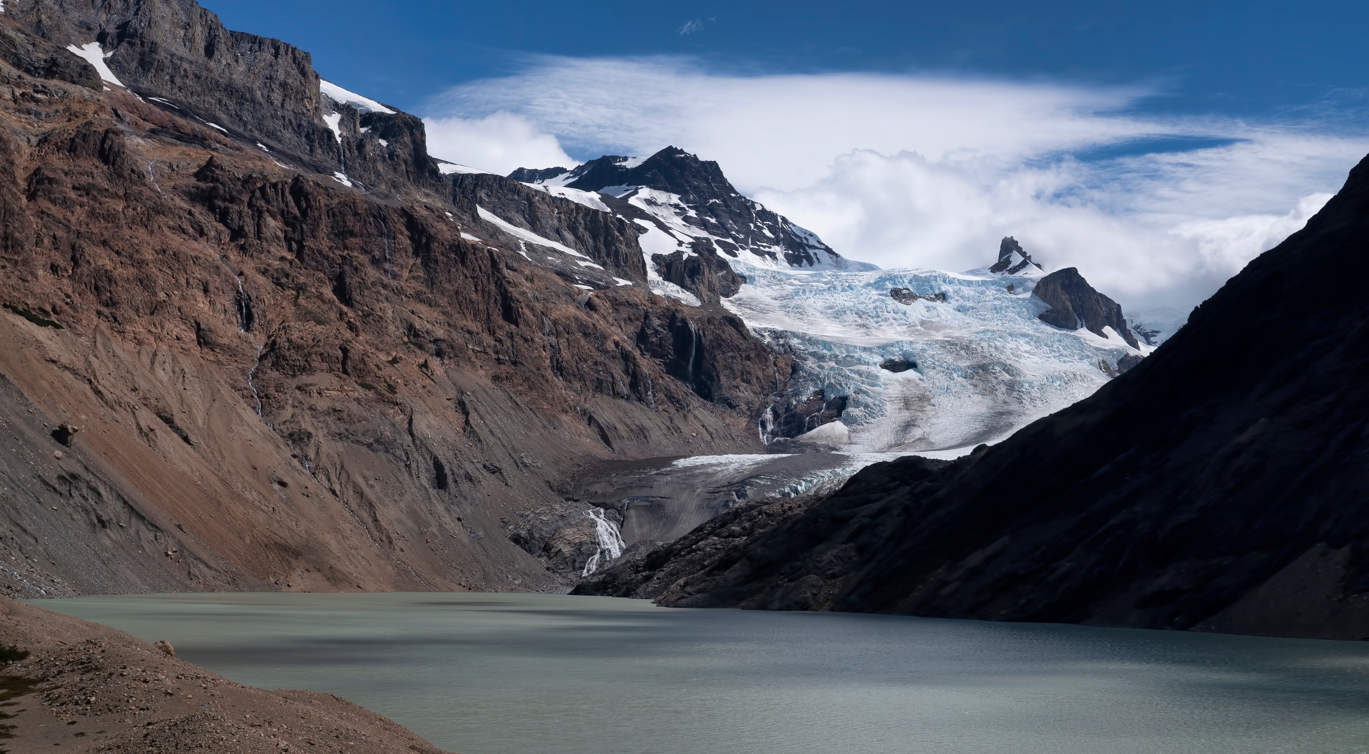 4K El Chalten Argentina Mountains Lake Glacier HD Wallpaper