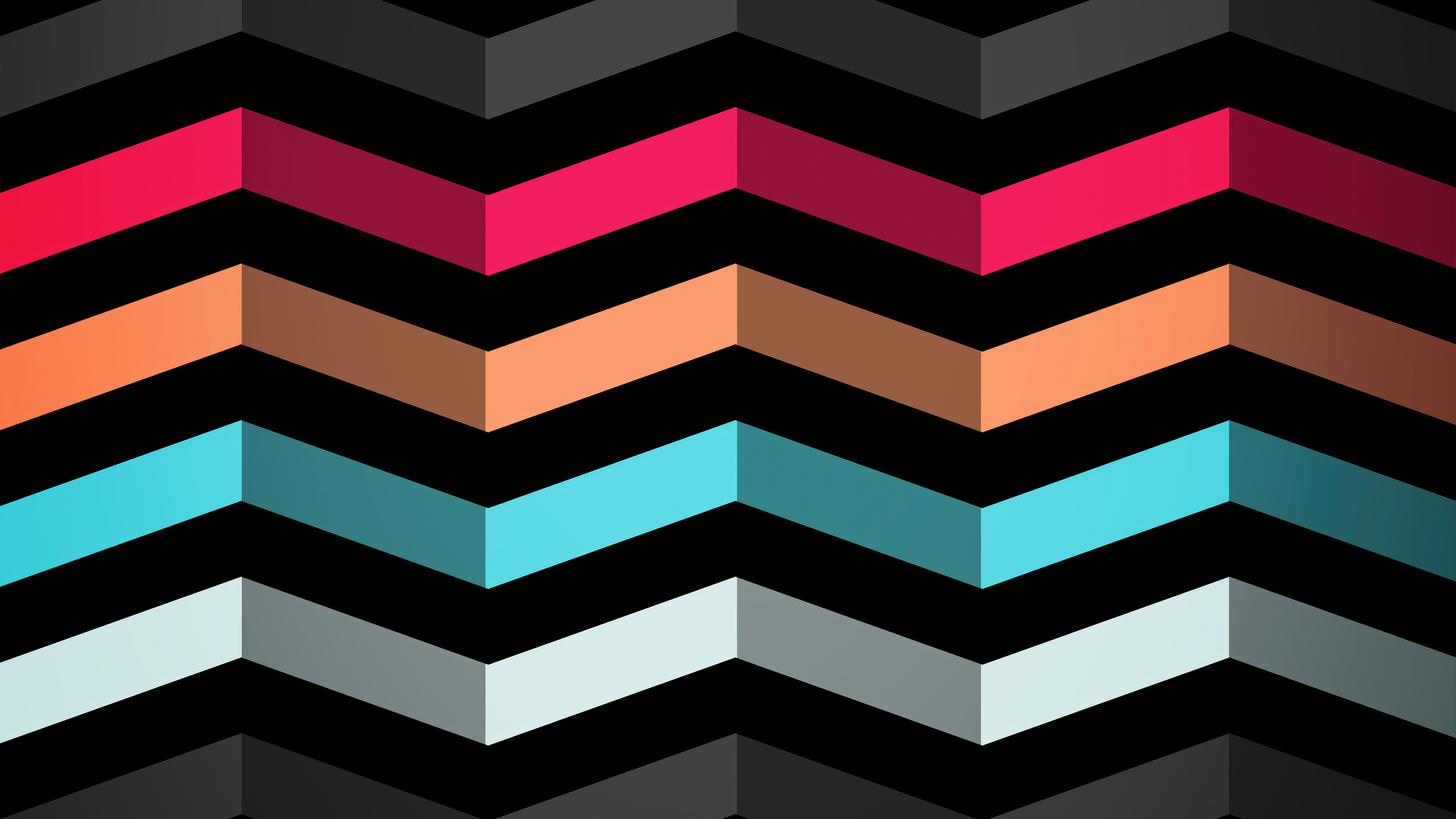 Abstract 4K Zigzag Pattern HD Wallpaper