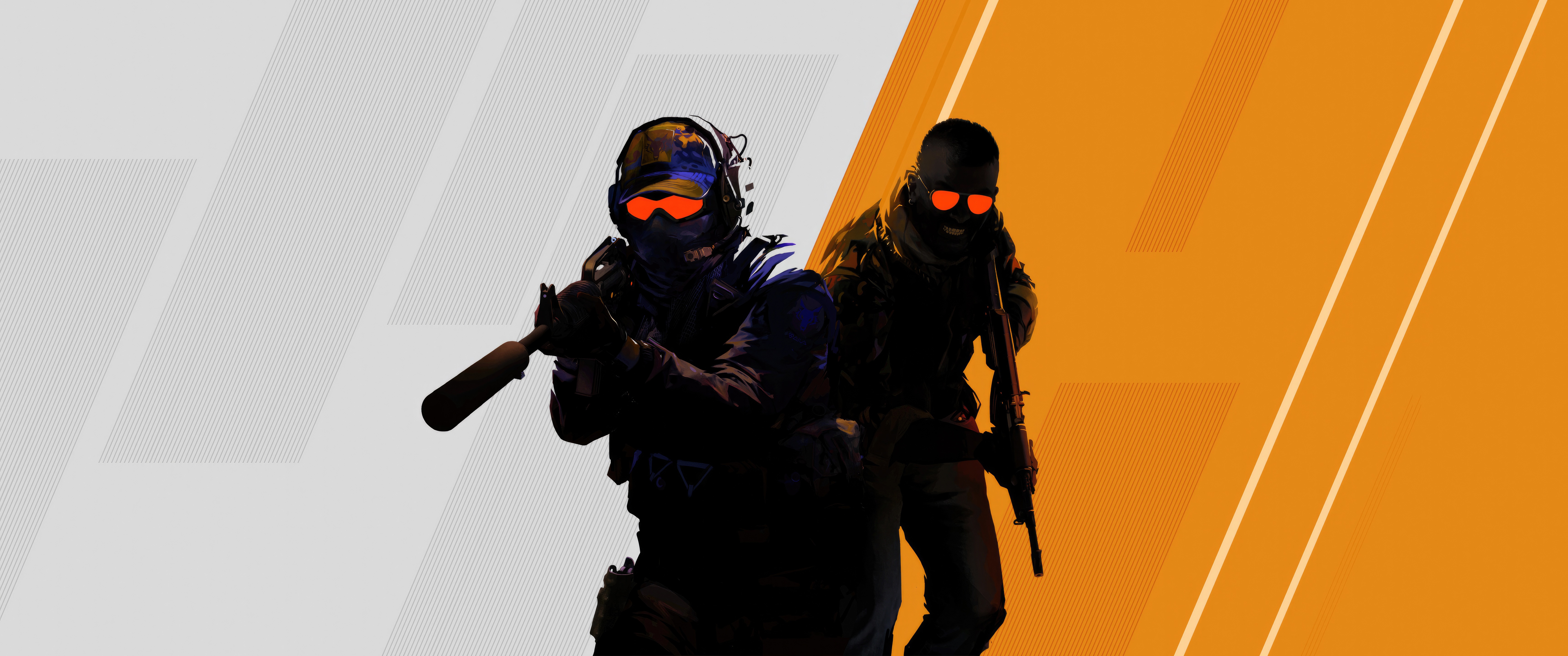 Two soldiers with orange goggles in Counter-Strike HD Wallpaper