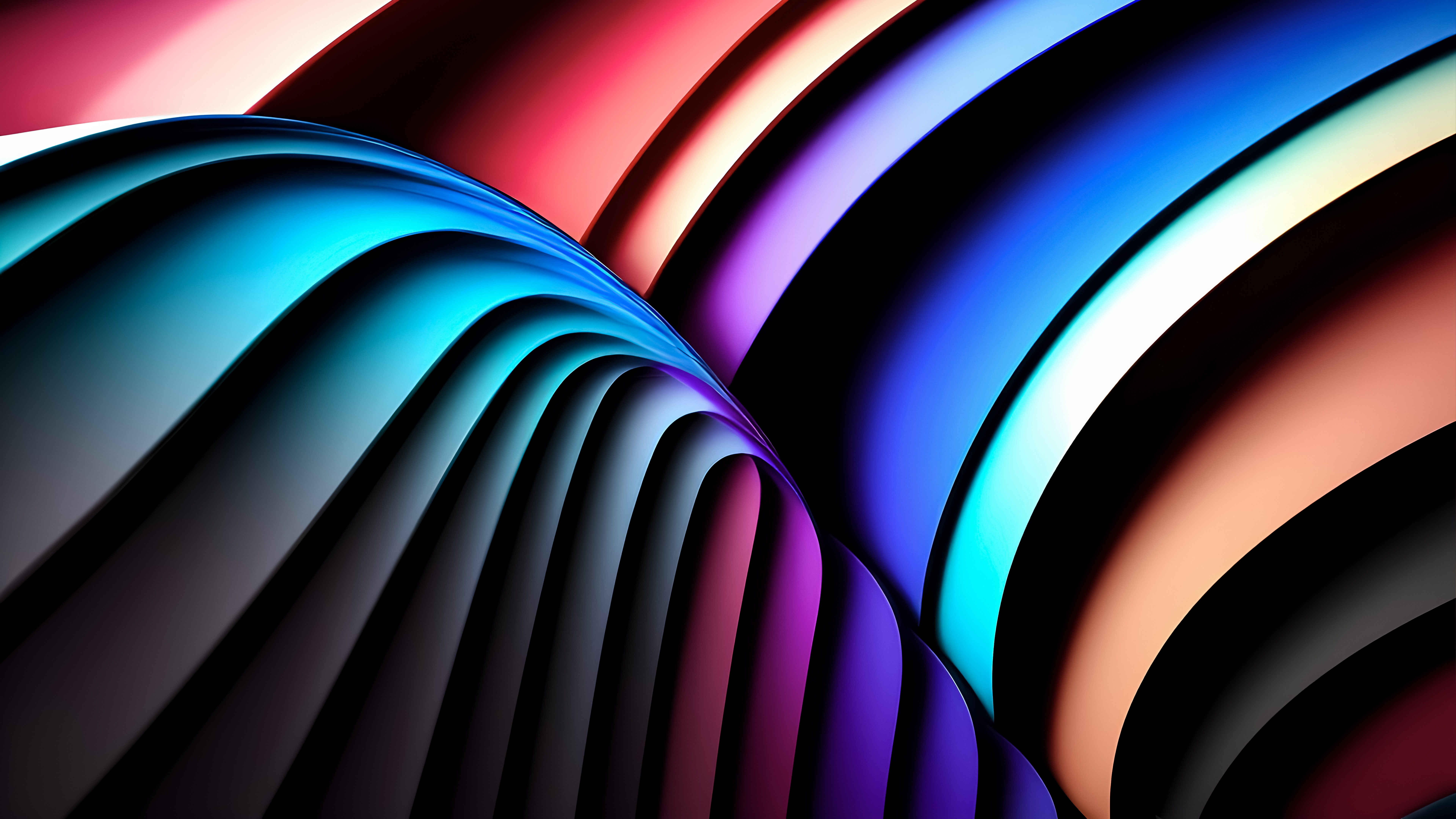 Abstract Digital Art with Swirling Colors HD Wallpaper
