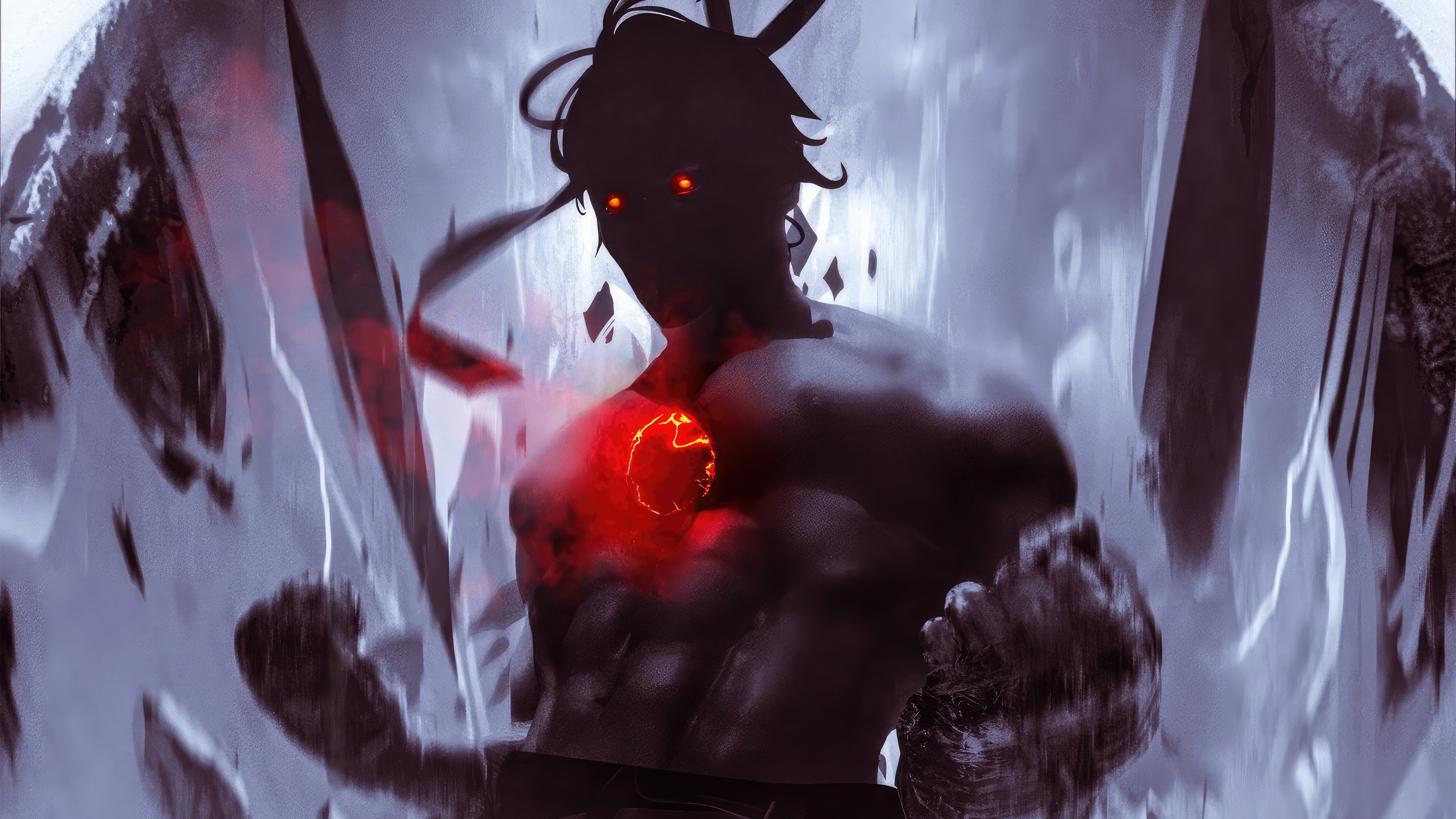 Akuma from Street Fighter with Satsui no Hado HD Wallpaper