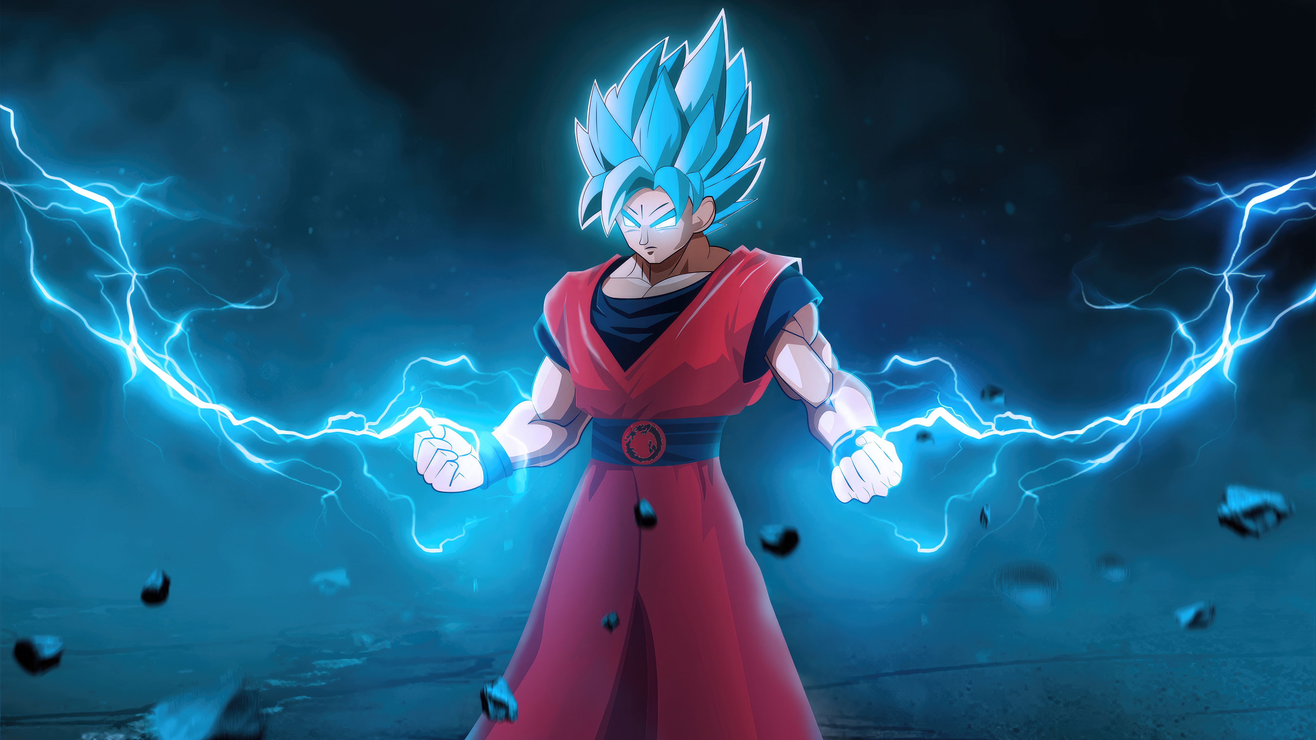 Goku from Dragon Ball Super Saiyan Blue HD Wallpaper
