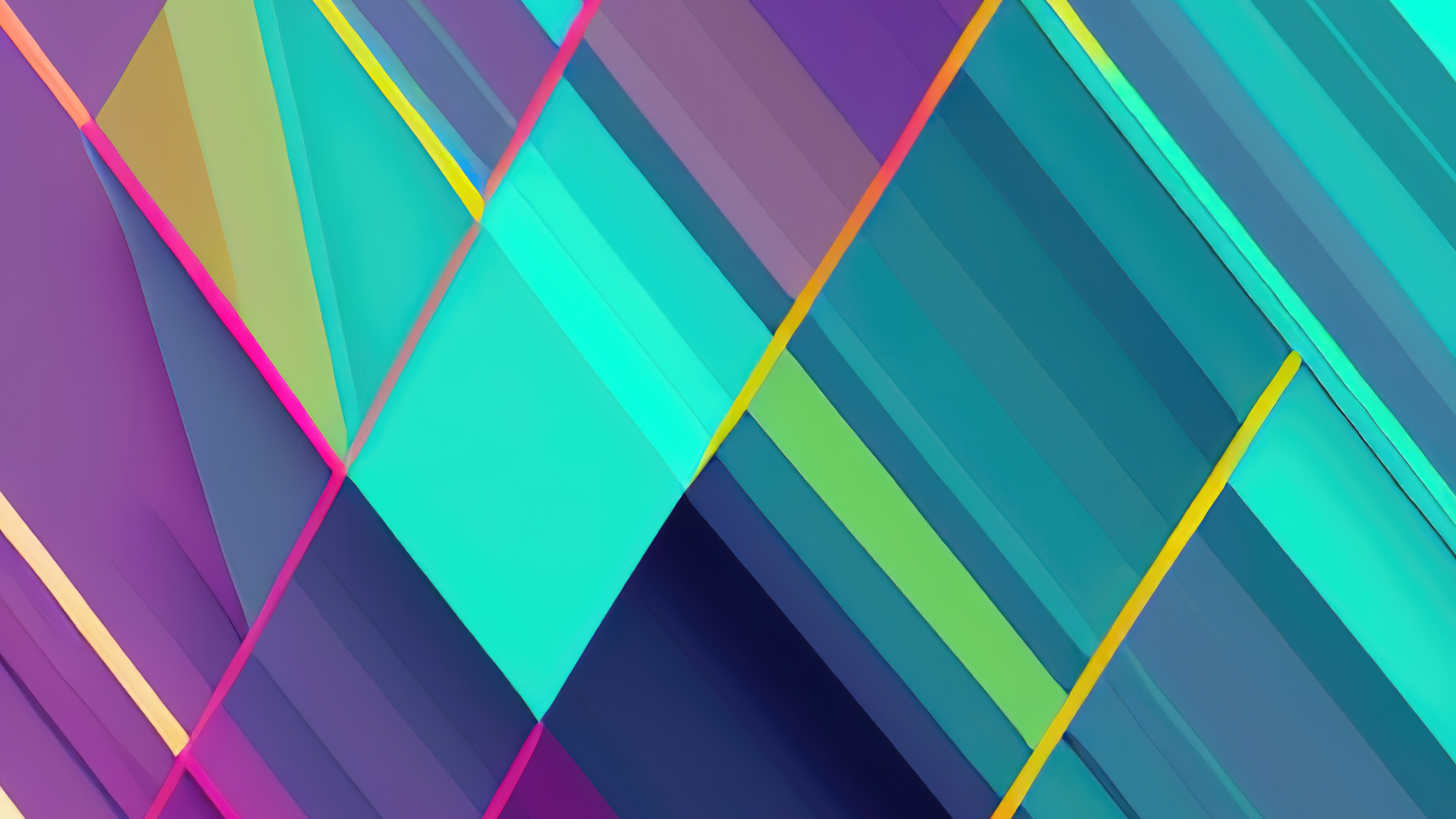 Abstract geometric digital art with diagonal lines HD Wallpaper