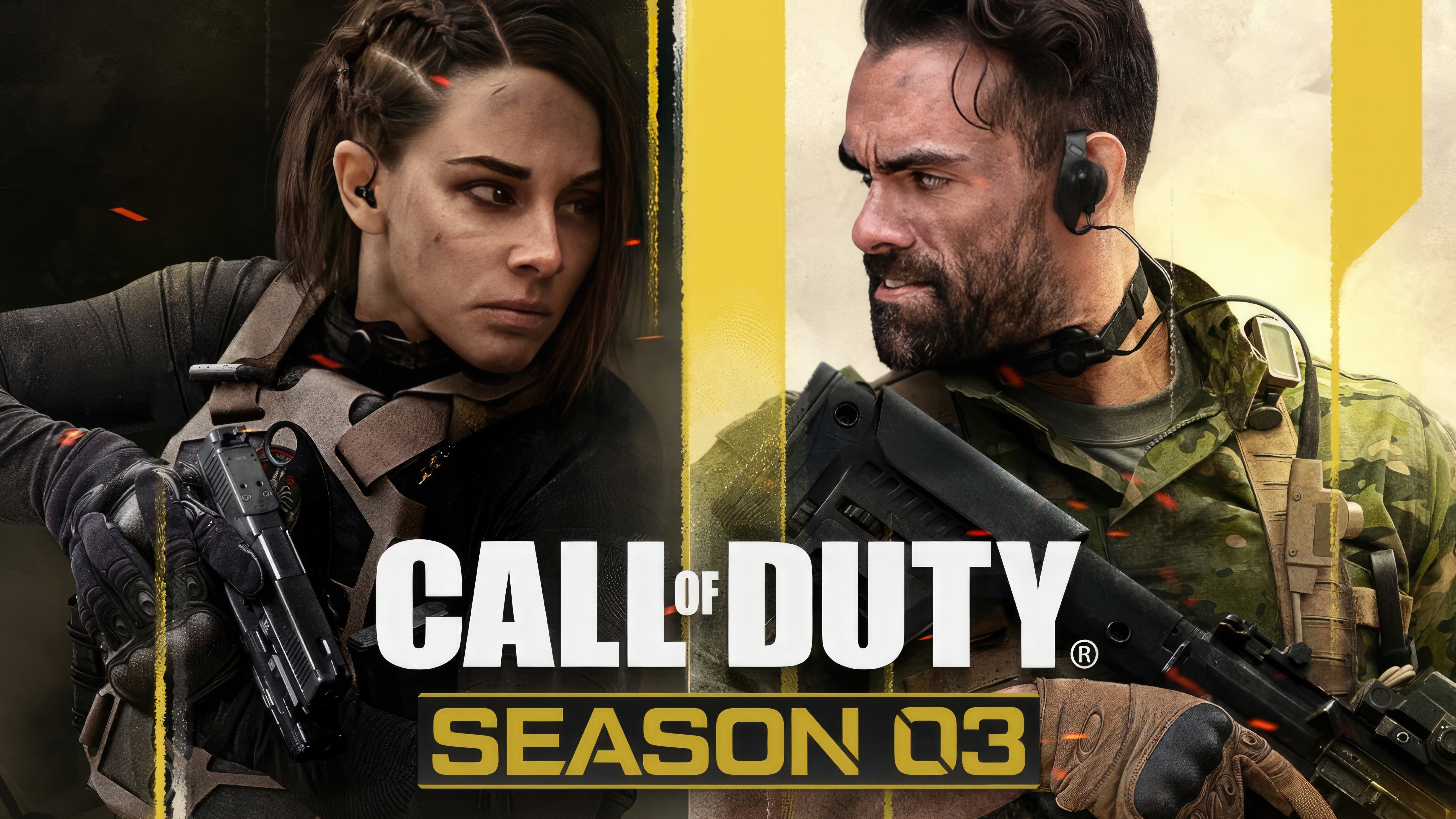 Call of Duty Season Q3 featuring two soldiers HD Wallpaper