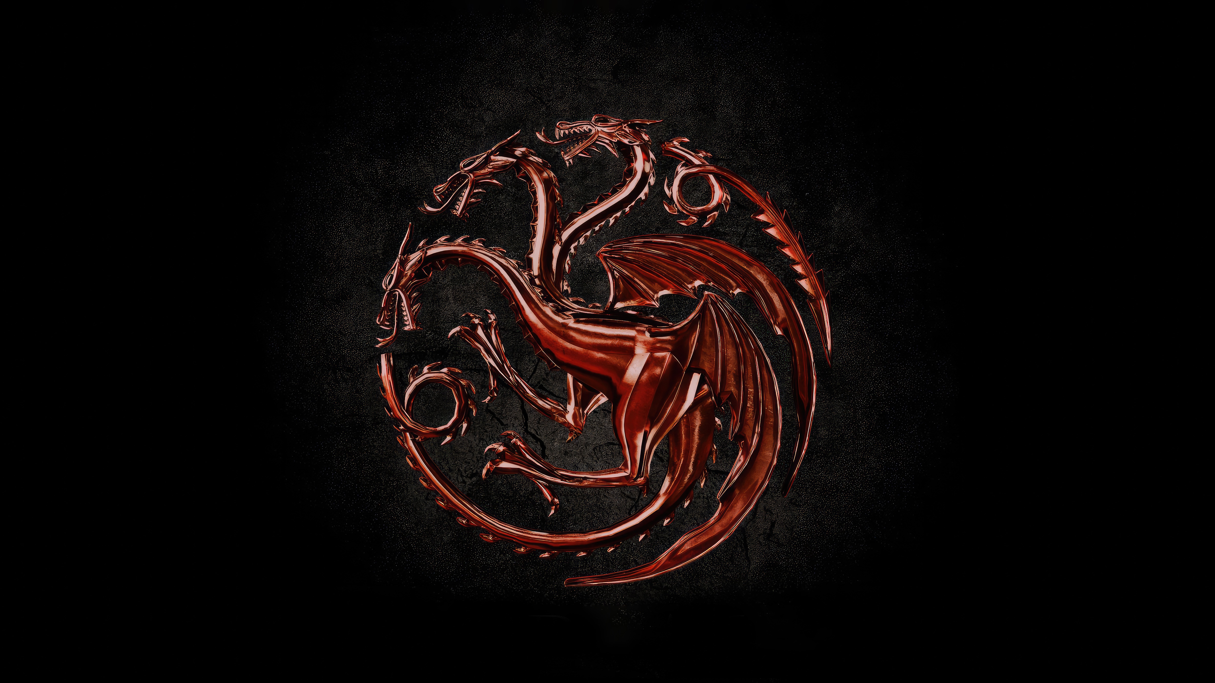 House of the Dragon 4K logo HD Wallpaper