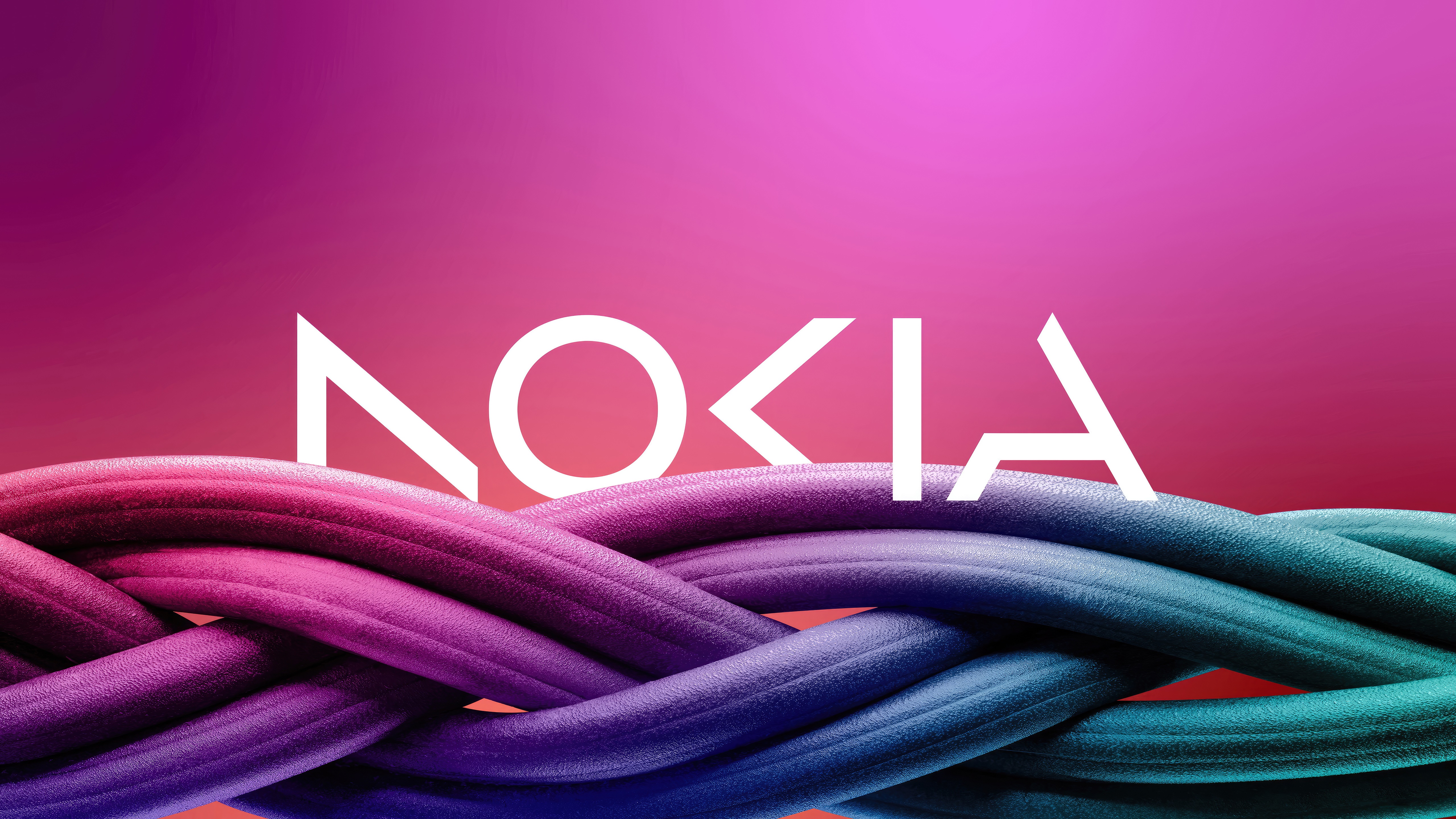 Nokia logo with braided cables HD Wallpaper