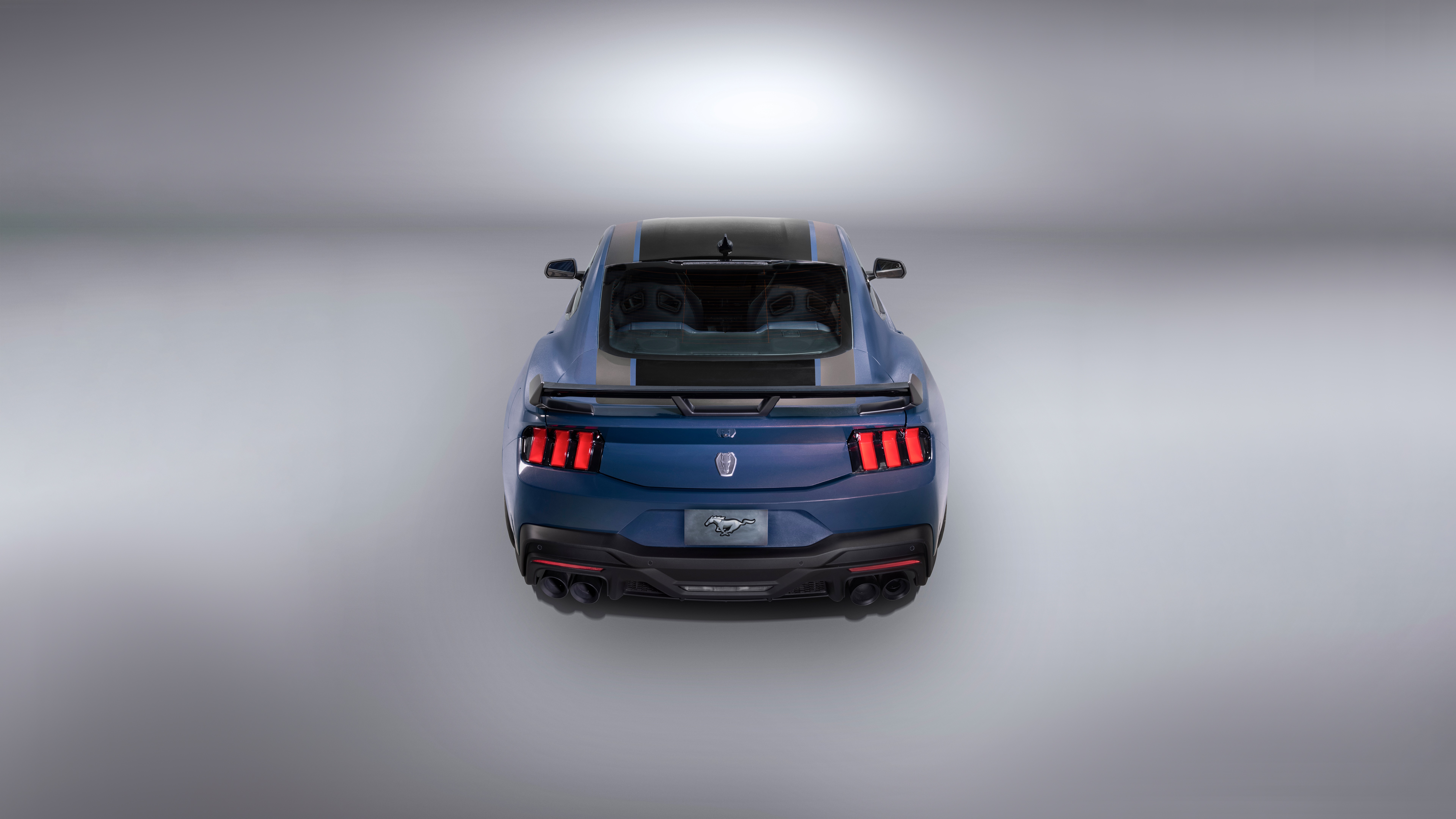 2024 Ford Mustang rear view HD Wallpaper