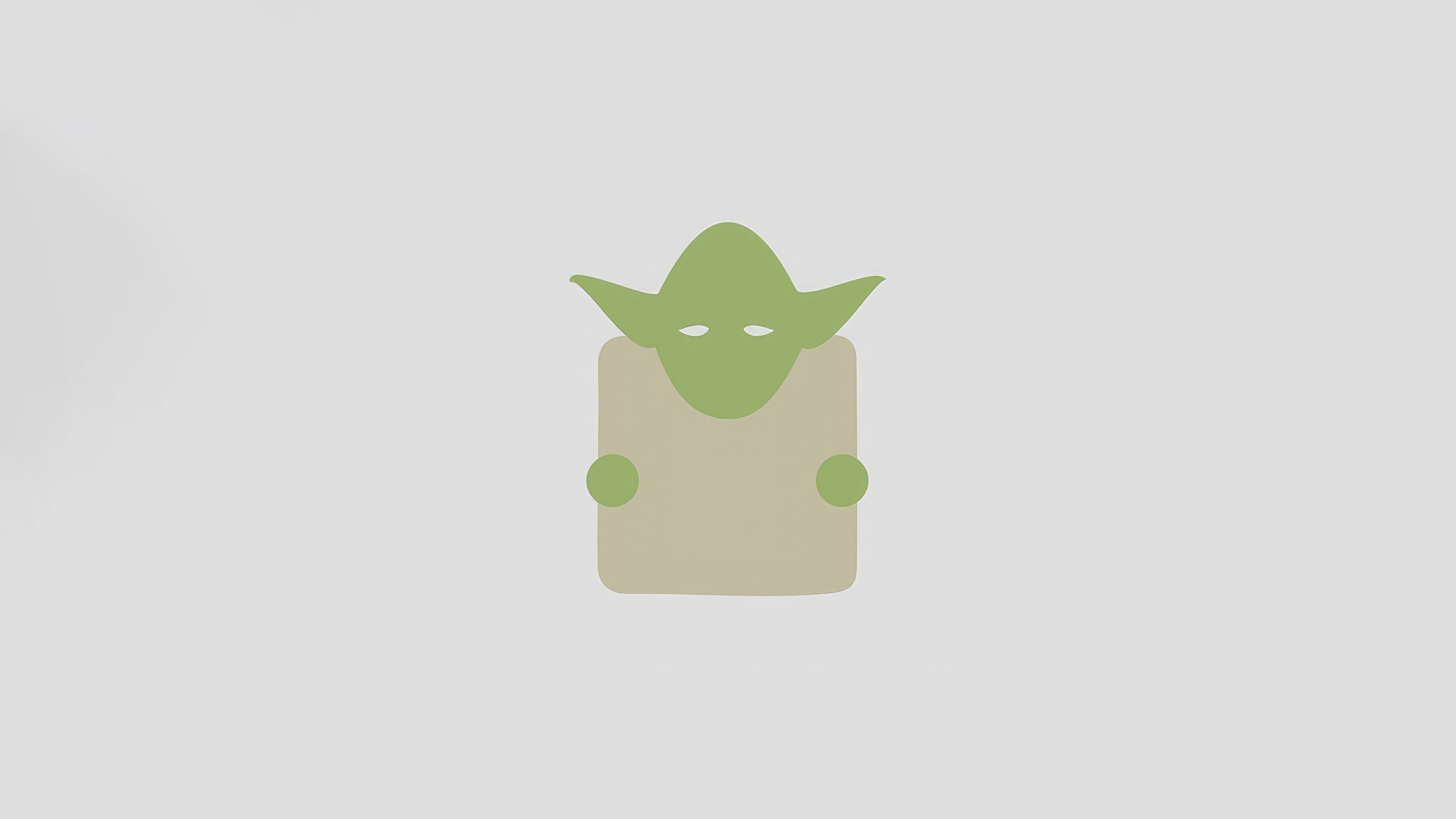 Minimalist Yoda from Star Wars HD Wallpaper