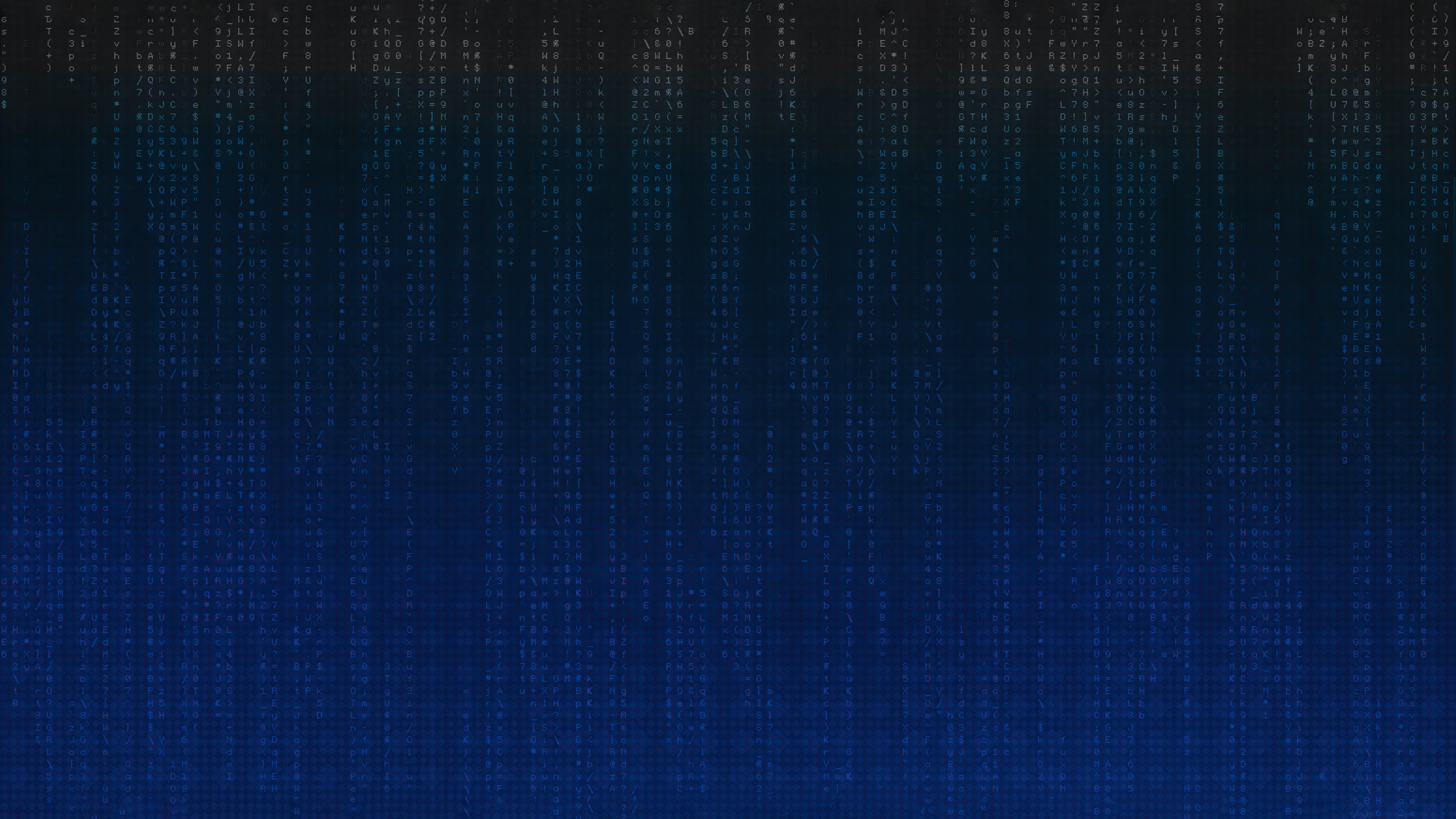 Digital art with falling characters HD Wallpaper