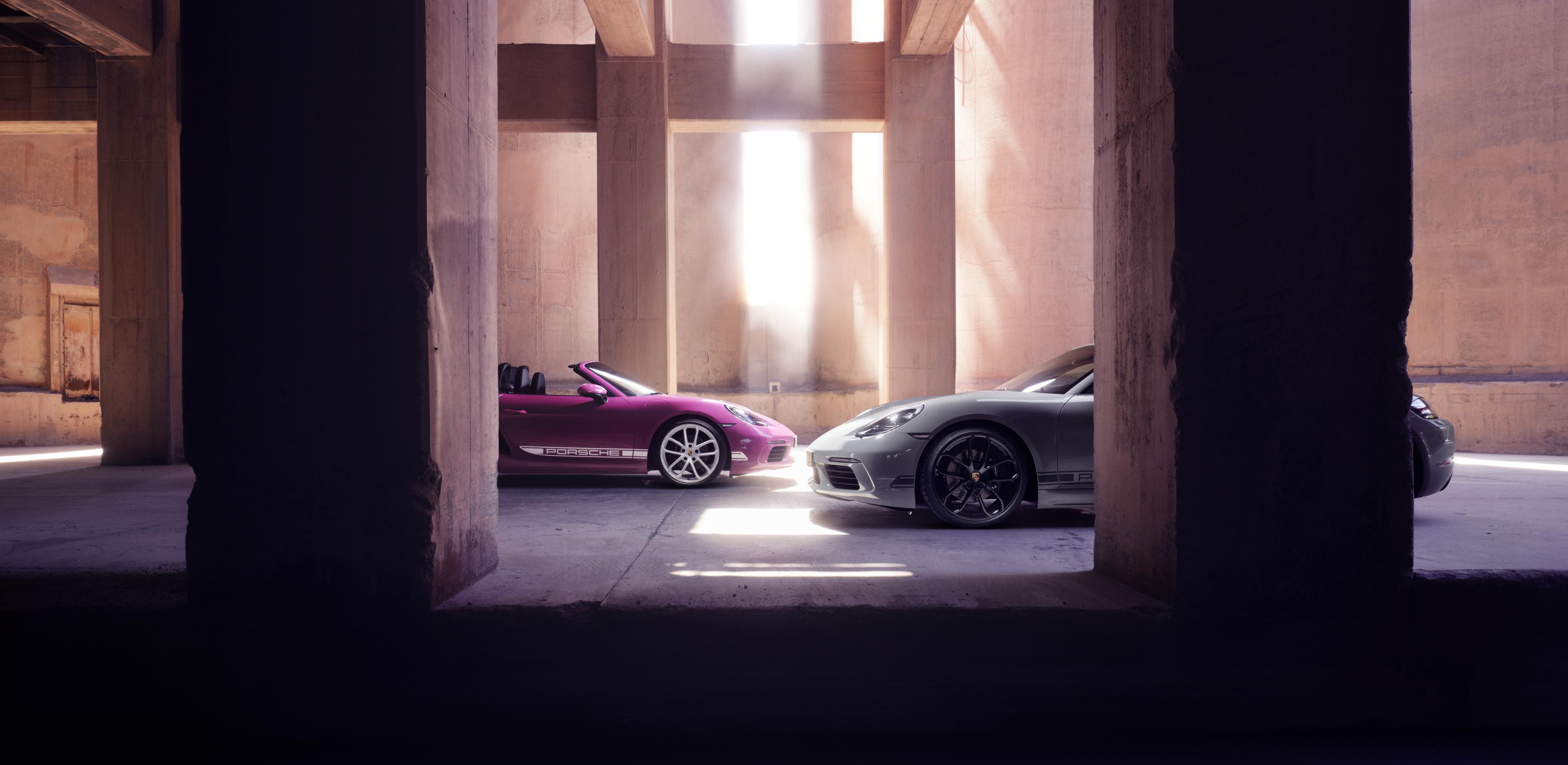Porsche 718 Boxster and 911 Carrera 4S 4K HD Wallpaper