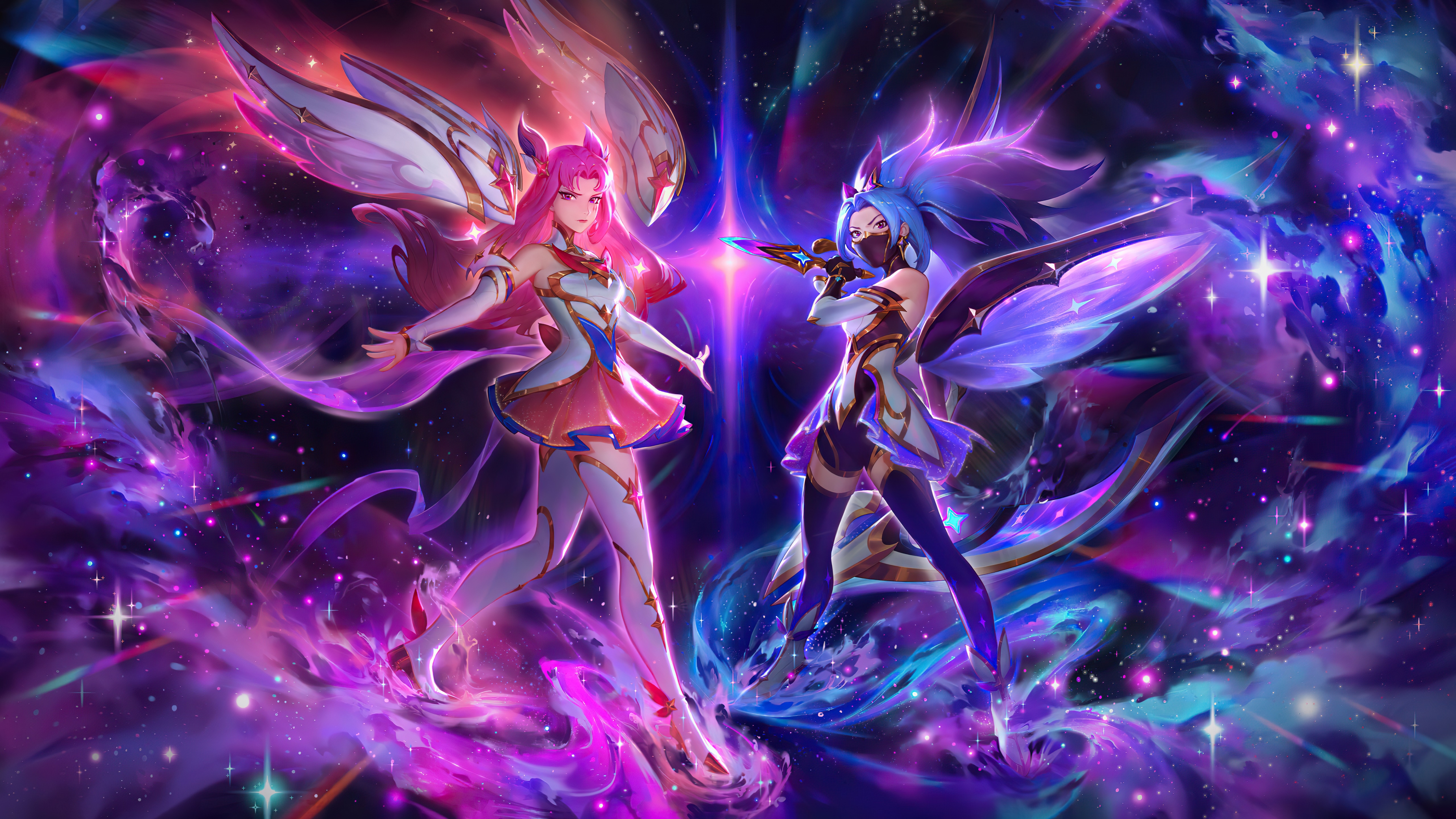Akali and Kaisa from League of Legends HD Wallpaper