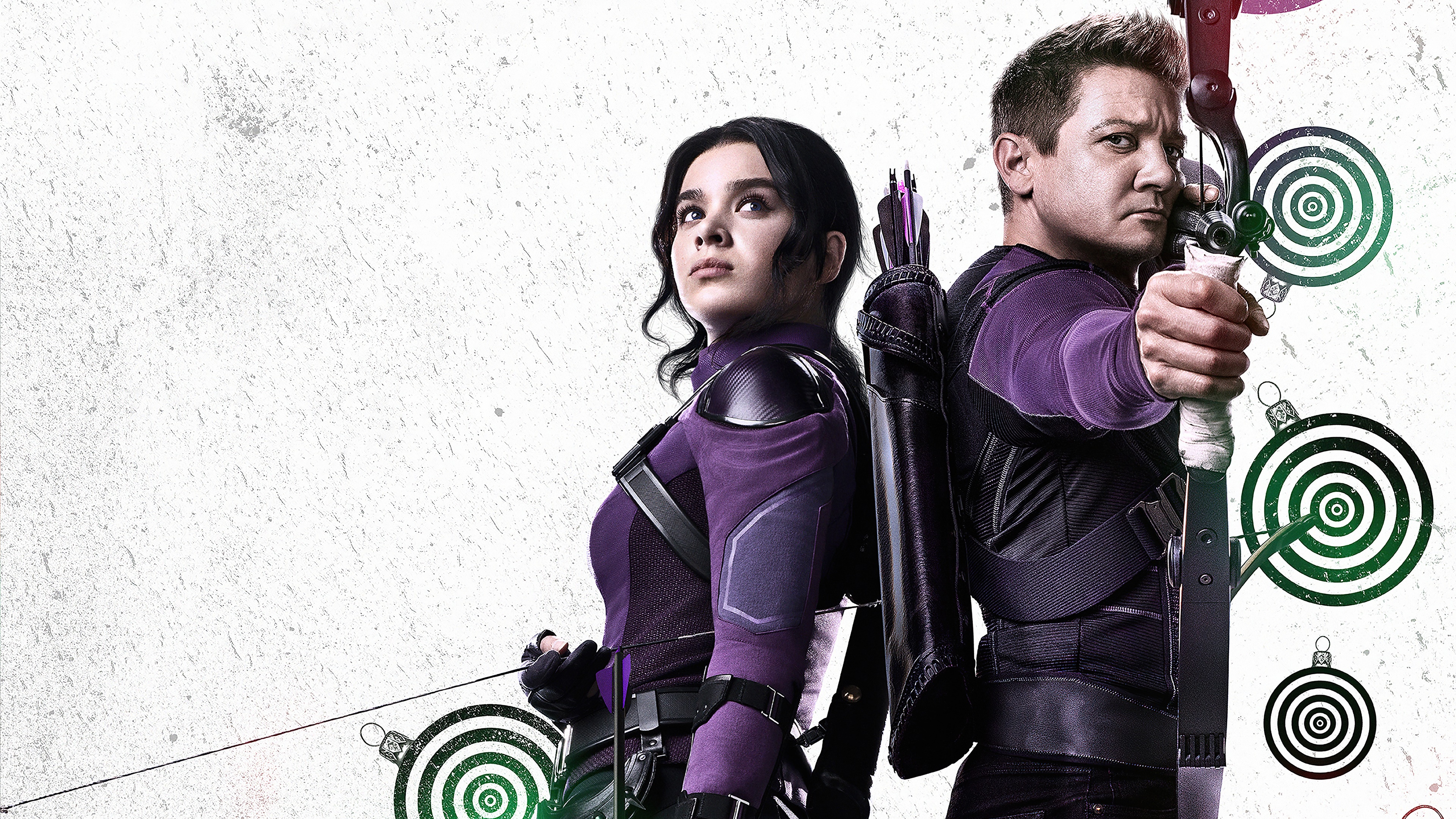 Hawkeye TV Series with Jeremy Renner and Hailee Steinfeld HD Wallpaper