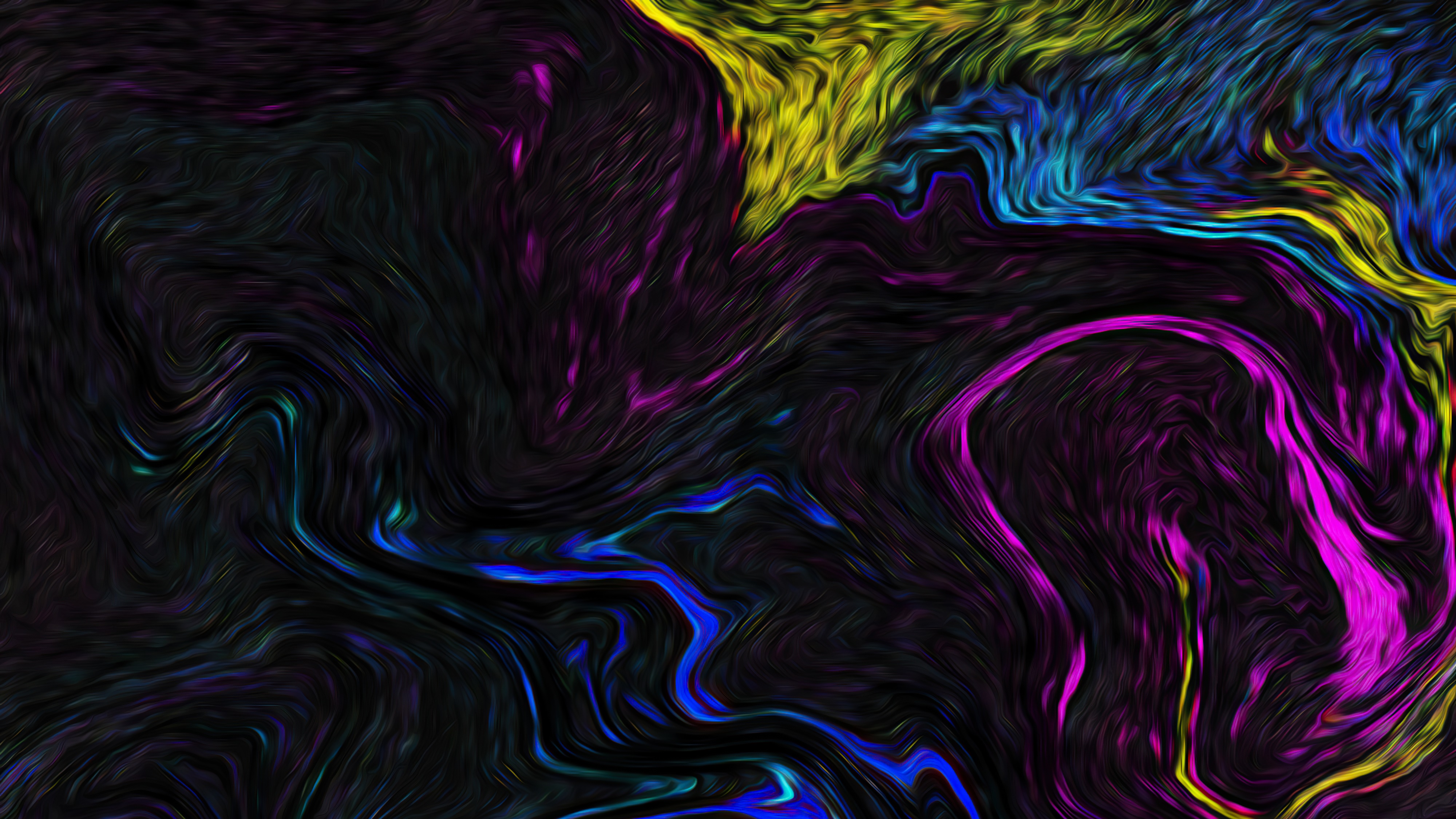 Abstract digital art with swirling colors HD Wallpaper