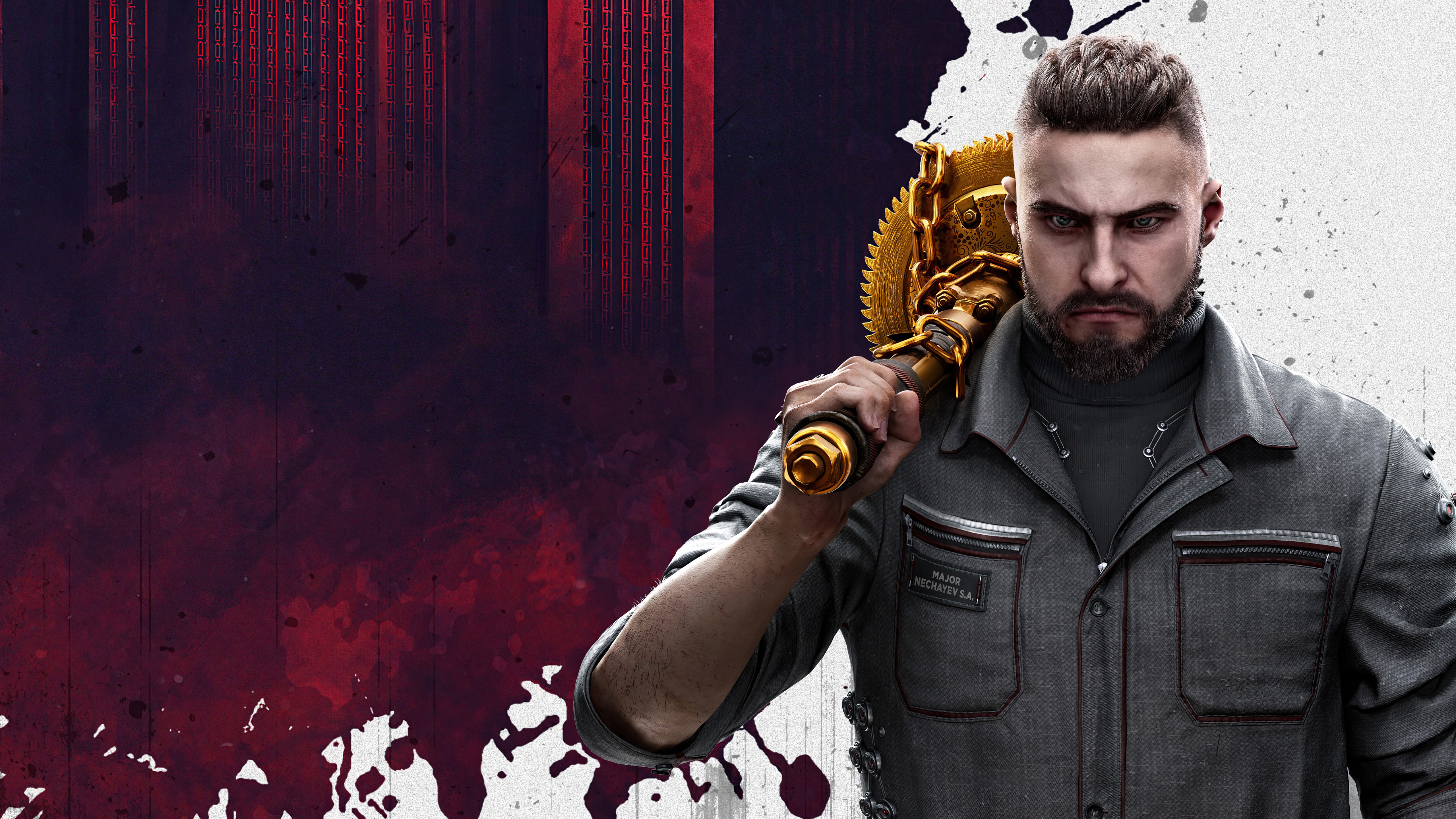 Major Nechayev from Atomic Heart HD Wallpaper