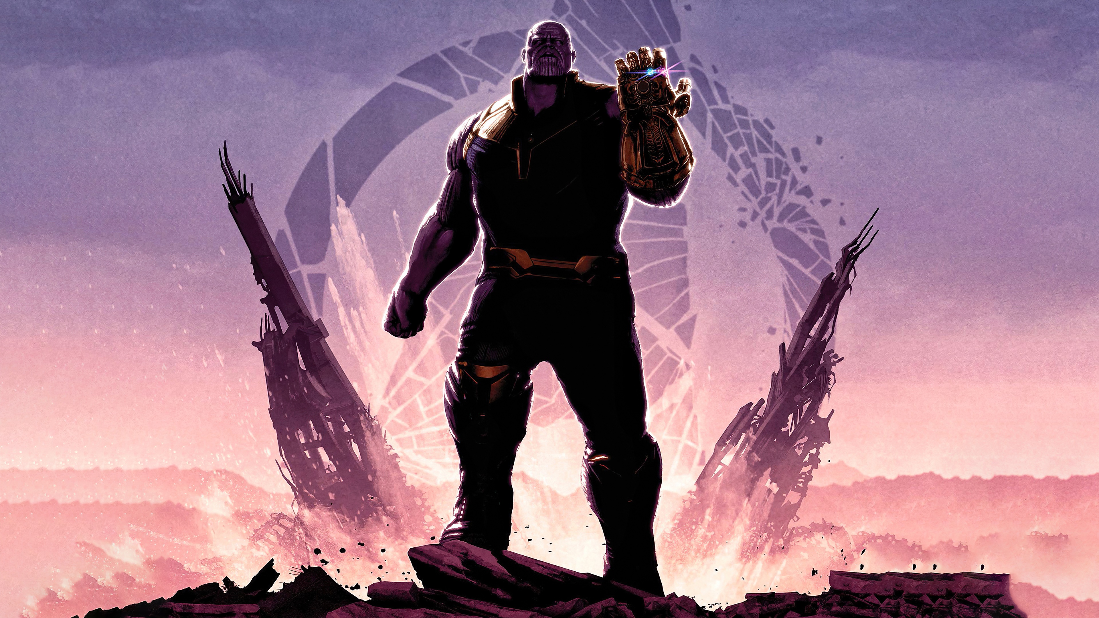 Thanos from Avengers Infinity War 4K HD Wallpaper