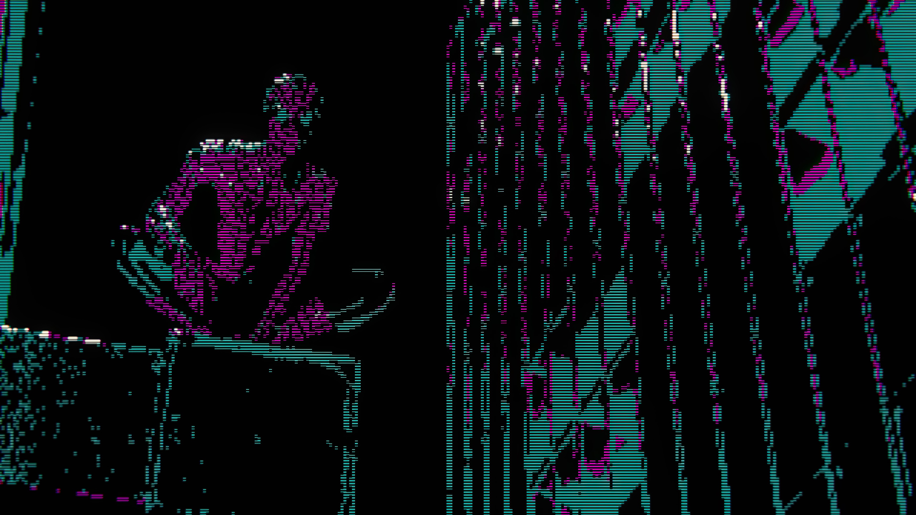 Spiderman artwork in purple and teal HD Wallpaper