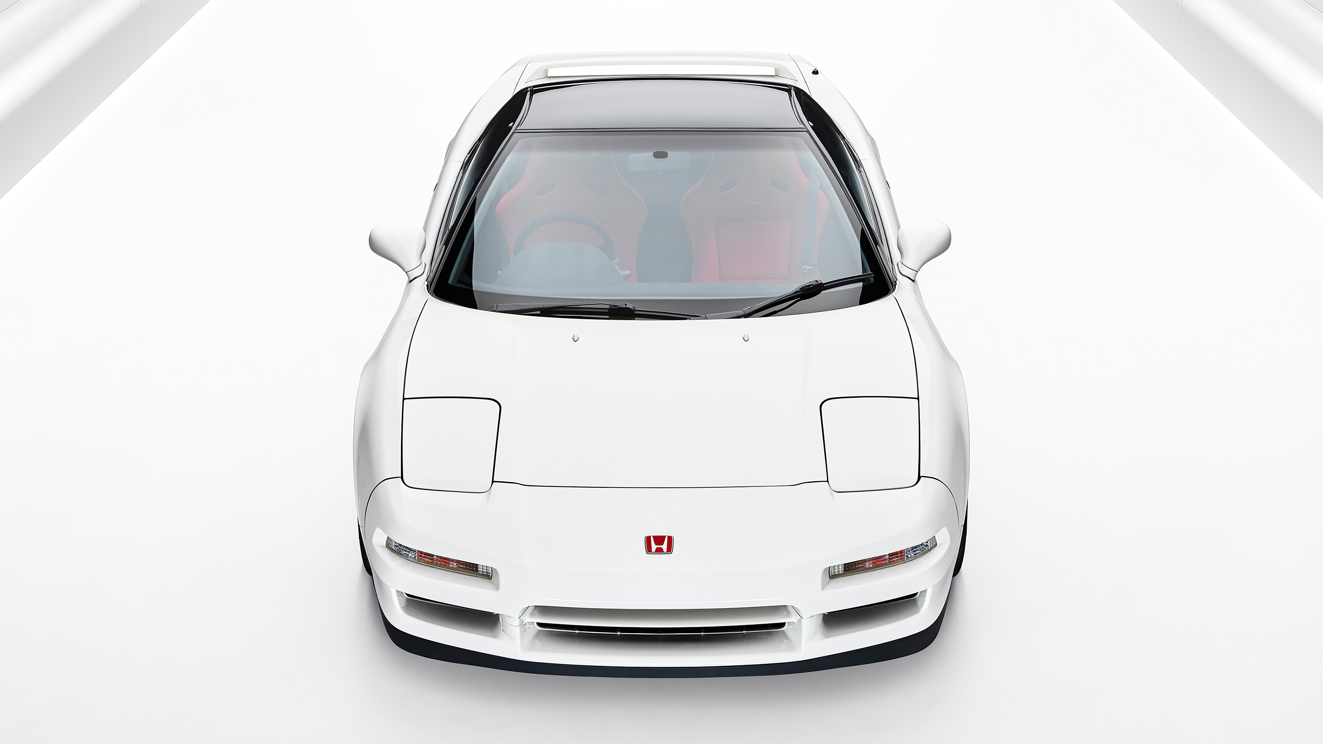 White Honda NSX sports car HD Wallpaper