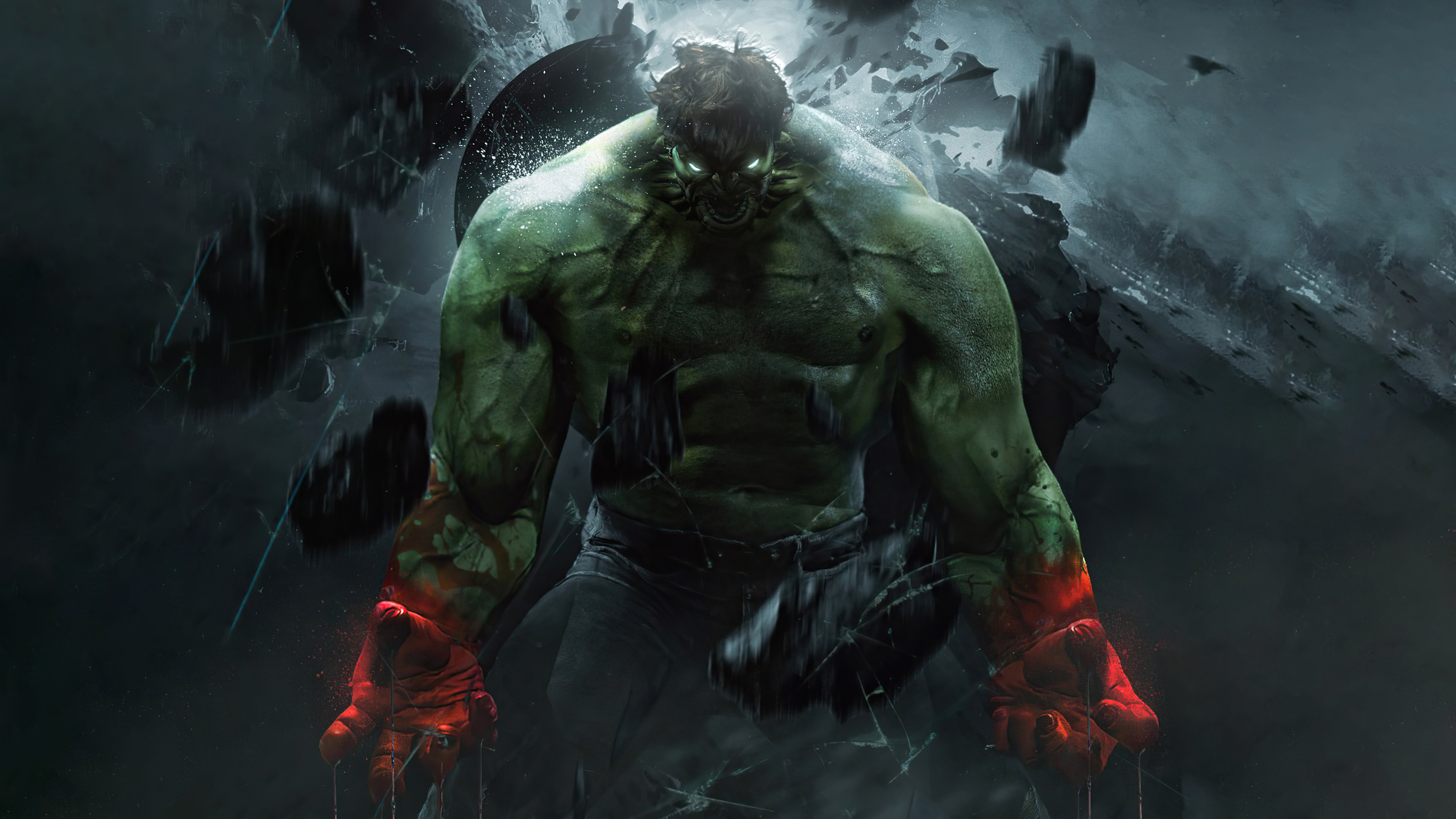 The Hulk artwork 4K HD Wallpaper